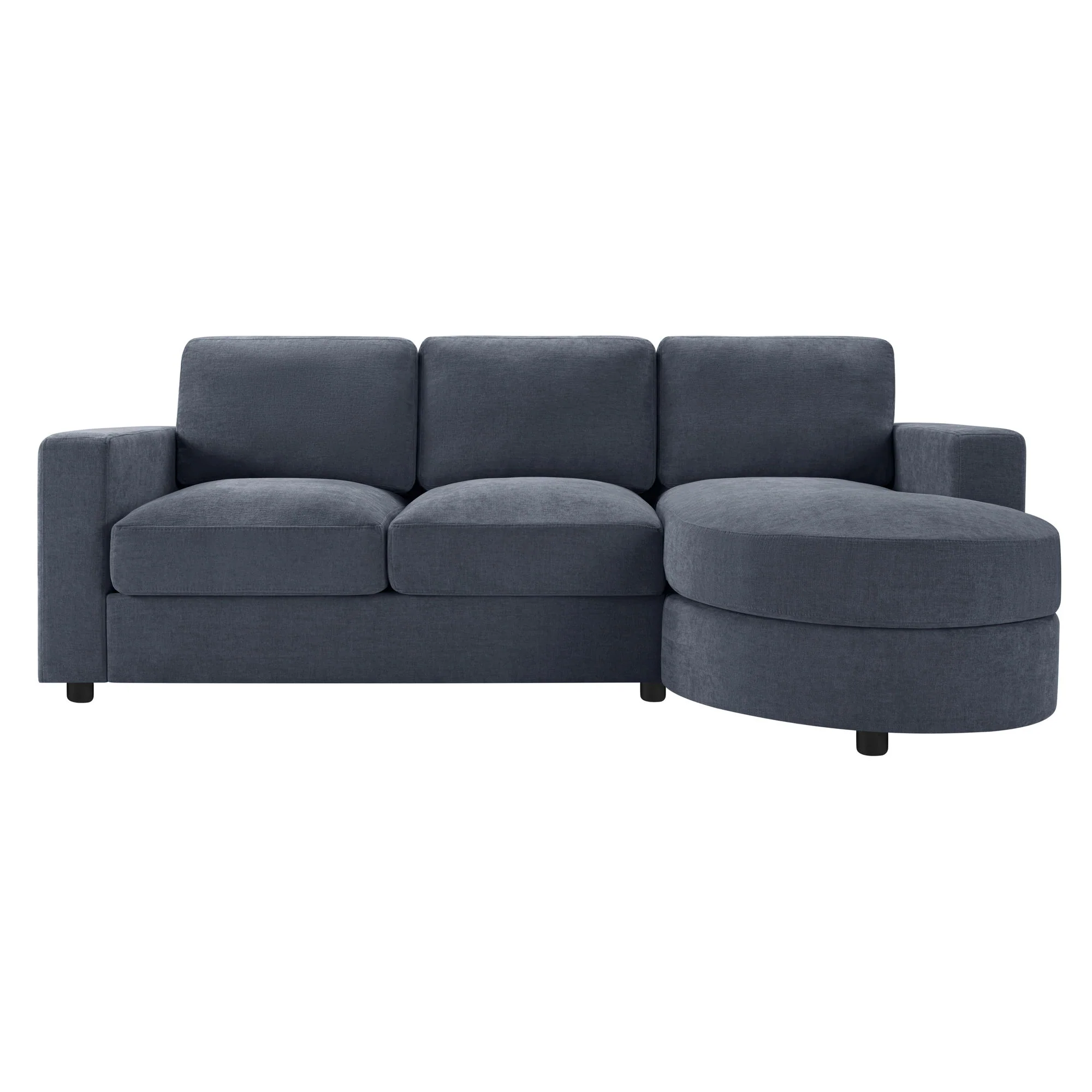 Modern L-Shaped Sectional Sofa With Curved Chaise, USB Ports, And Side Storage Pockets - Image 22