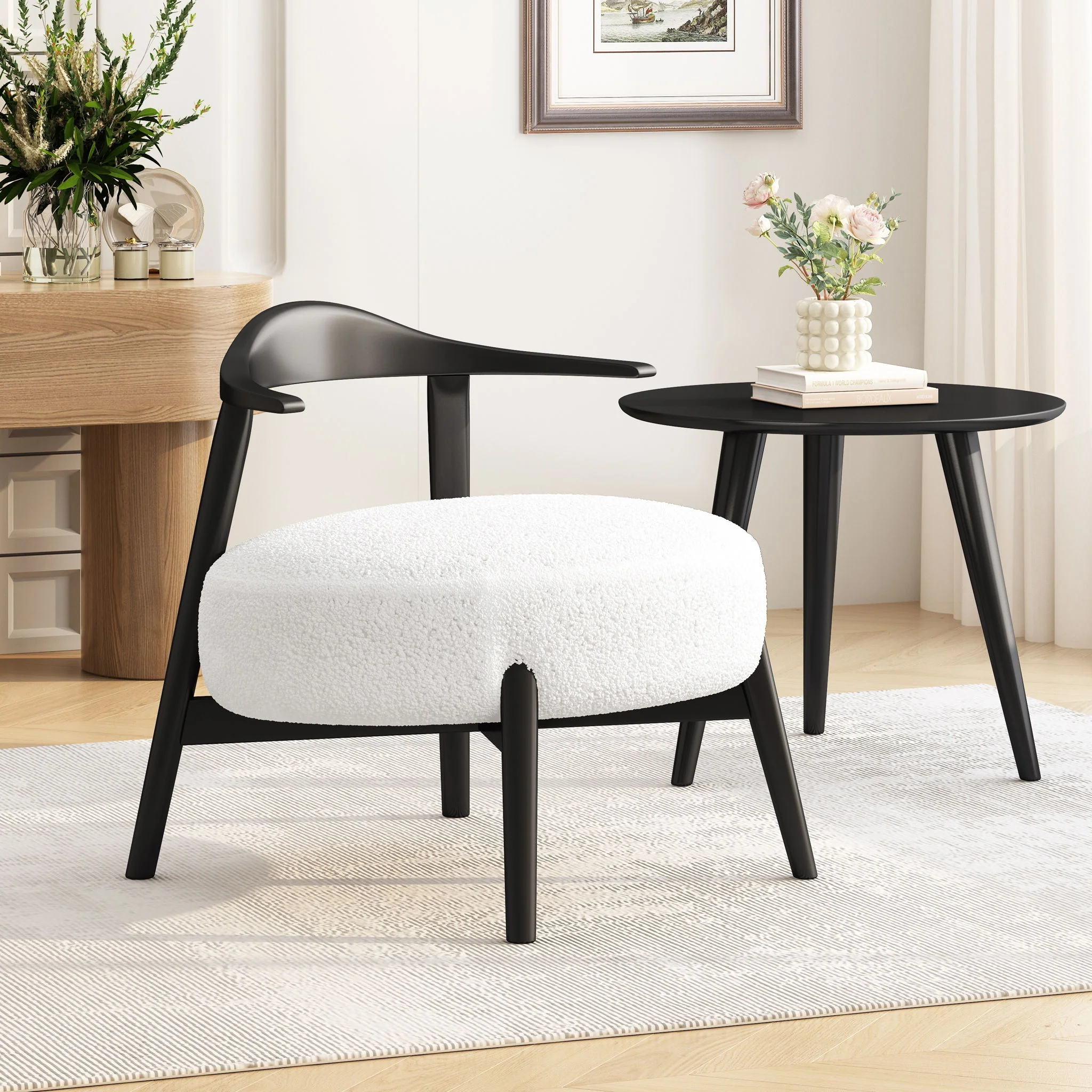 Modern Living Room Upholstered Accent Chair - Image 20