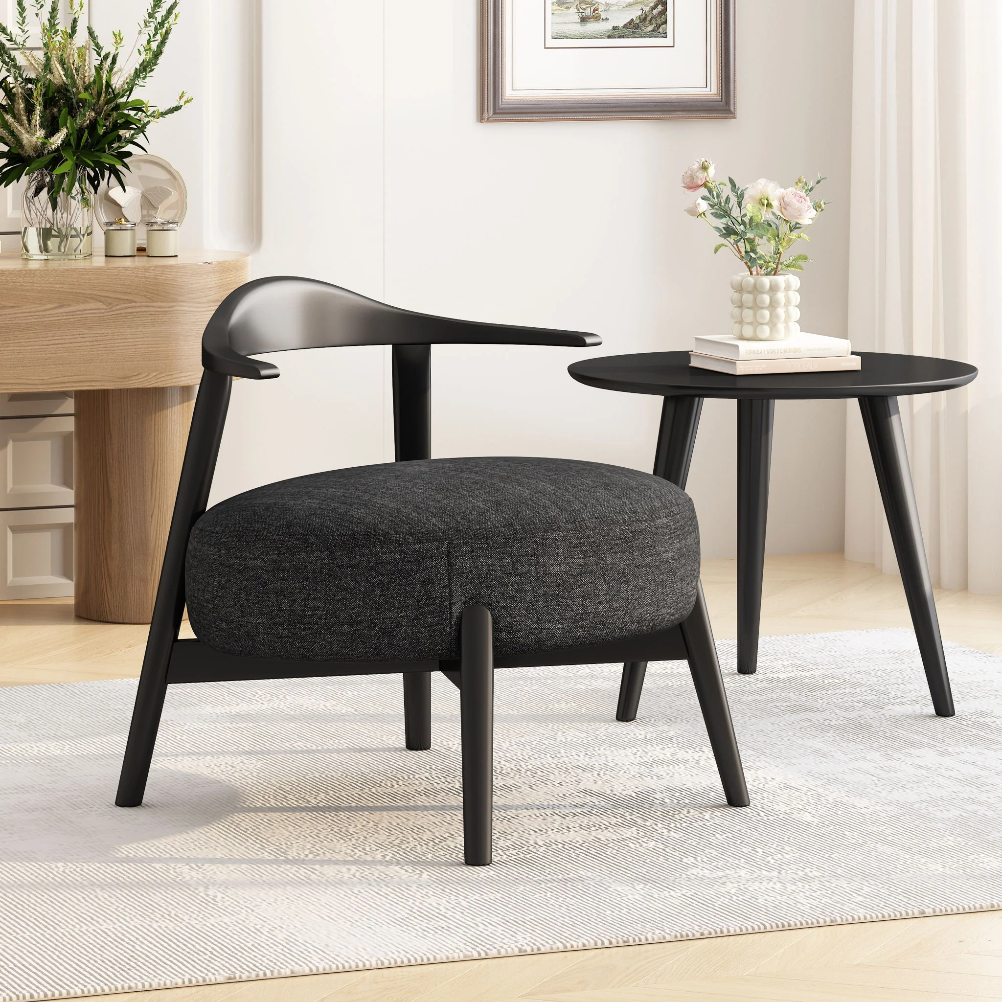 Modern Living Room Upholstered Accent Chair - Image 25