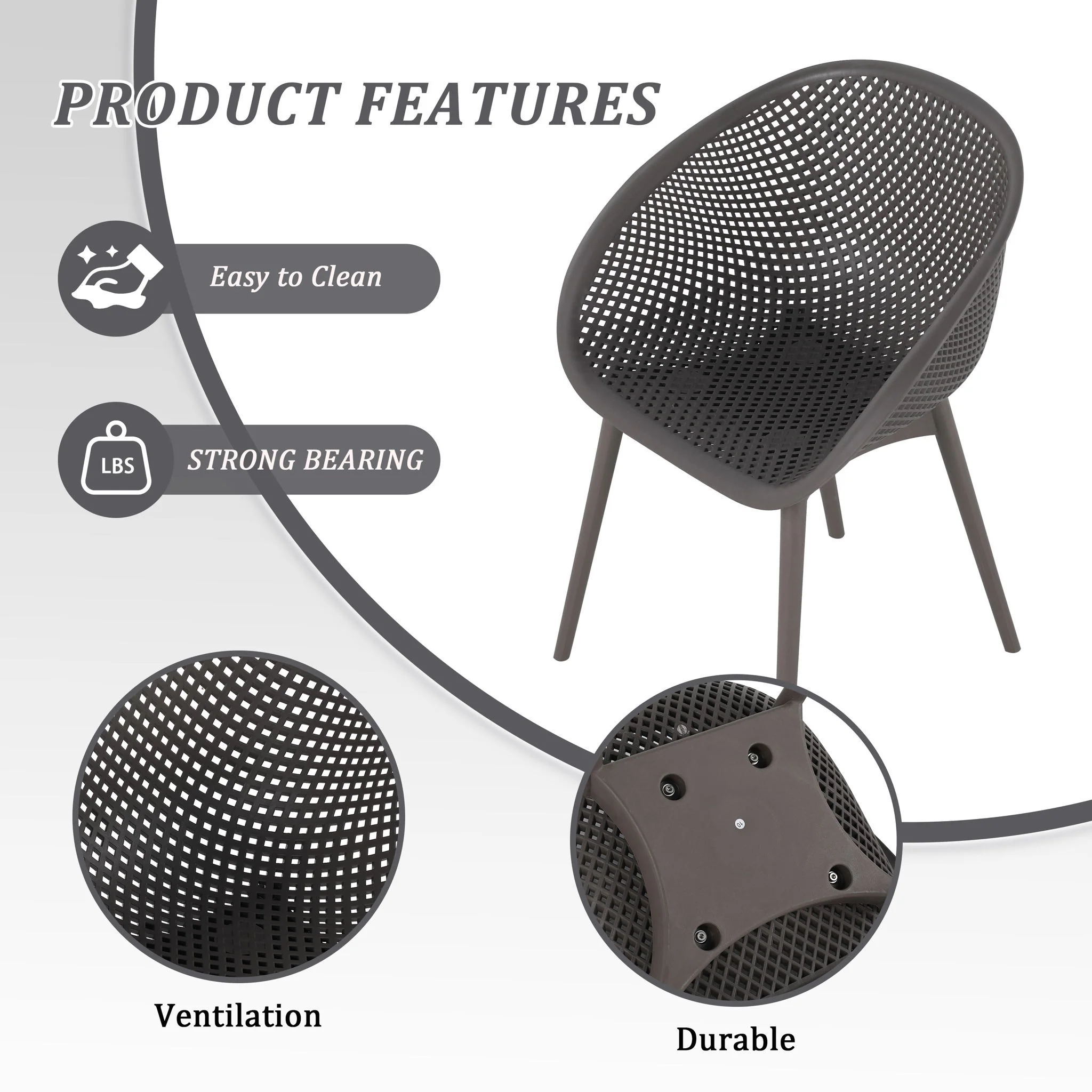 Modern Lounge Chair Set With Round Table - Image 19
