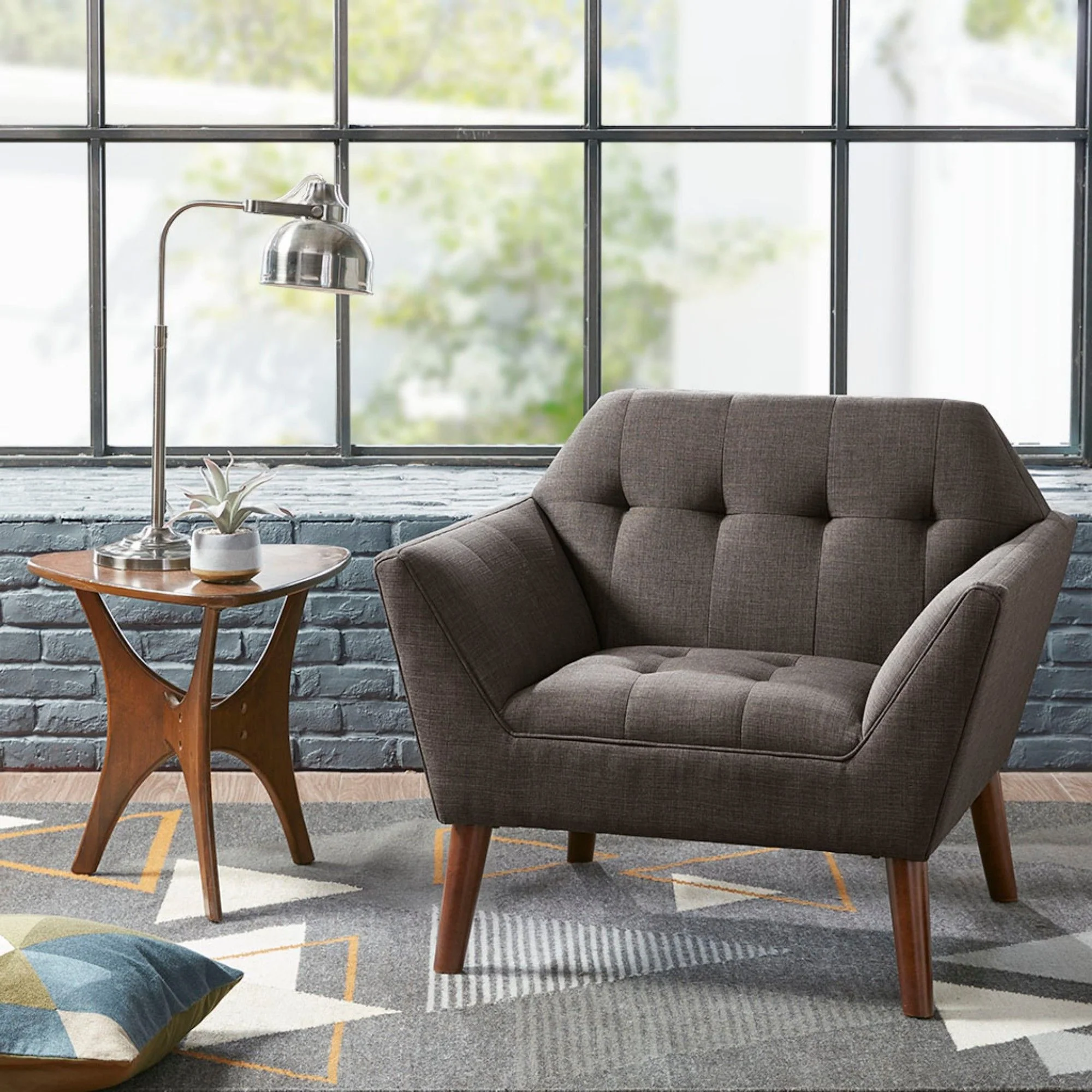 Modern Lounge Chair With Button Tufting - Image 33