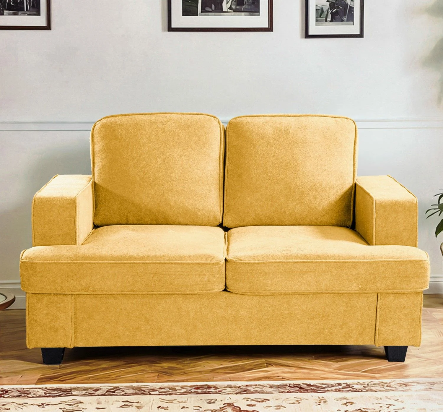 Modern Loveseat, Comfortable 2 Seater Couch With Deep Seating, Loose Back Cushions, Wide Arms - Image 20