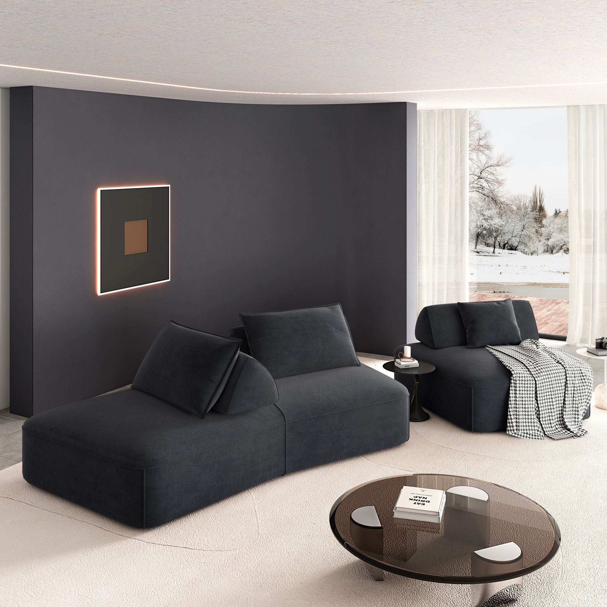 Modern Luxury Oversized Modular Sectional Sofa Set - Image 4