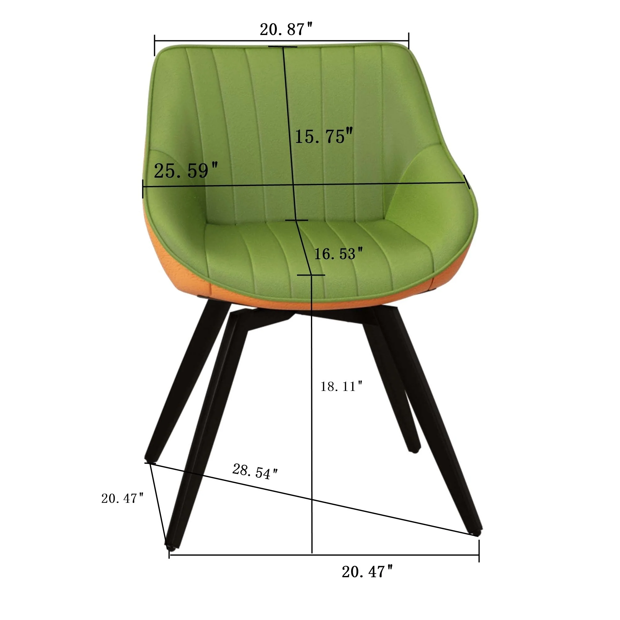 Modern Medieval Kitchen Dining Chair With 360 ° Rotation - Image 6
