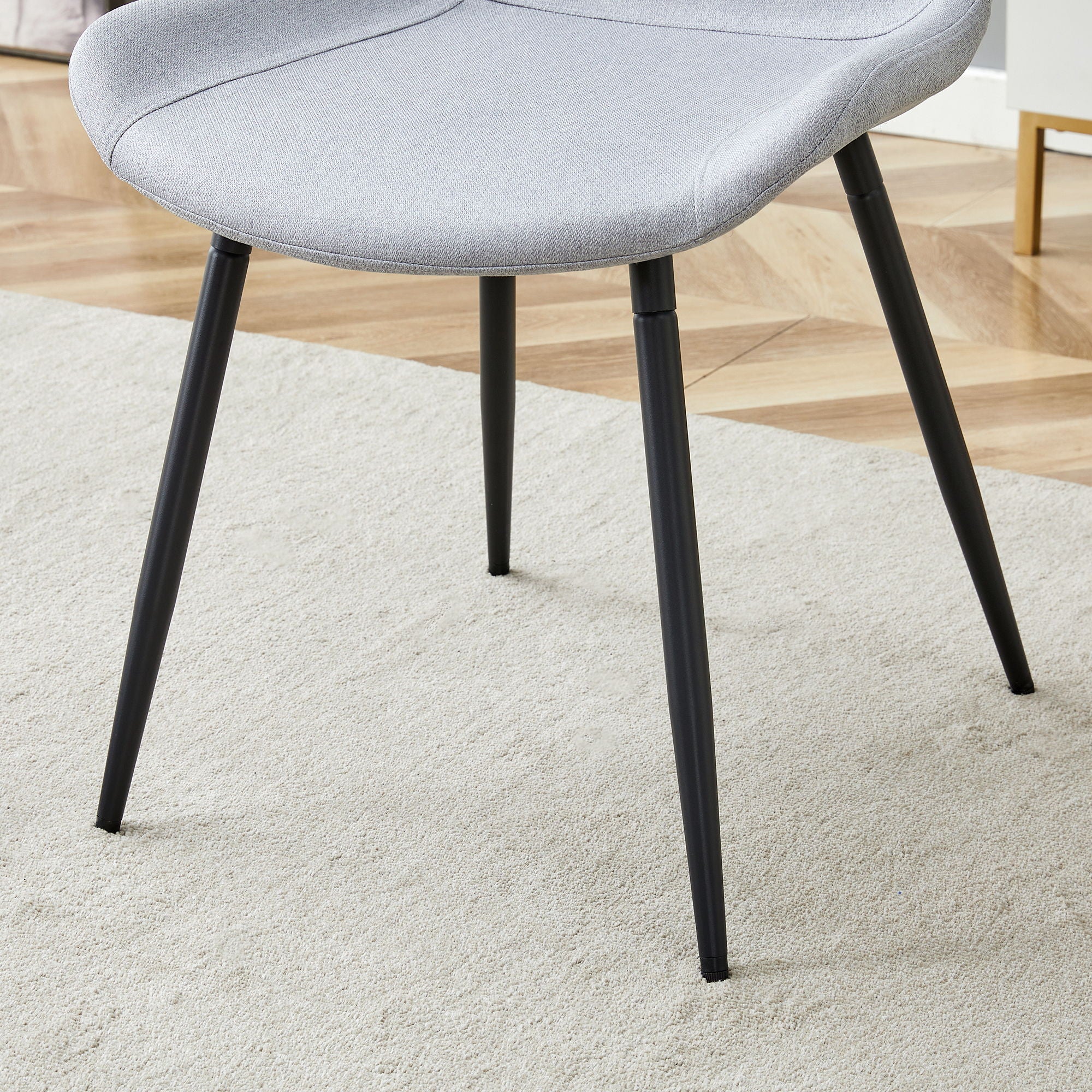 Modern Medieval Style Restaurant Cushioned Chairs With Suede Backrests - Image 19