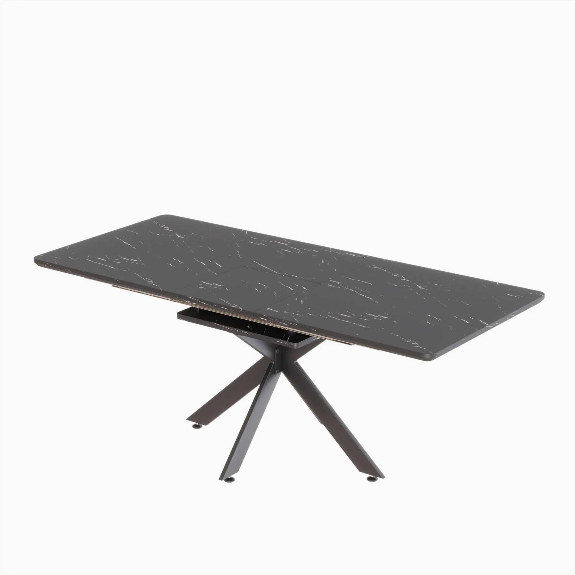 Modern Mid-Century Dining Table Set With Extendable Design - Image 2