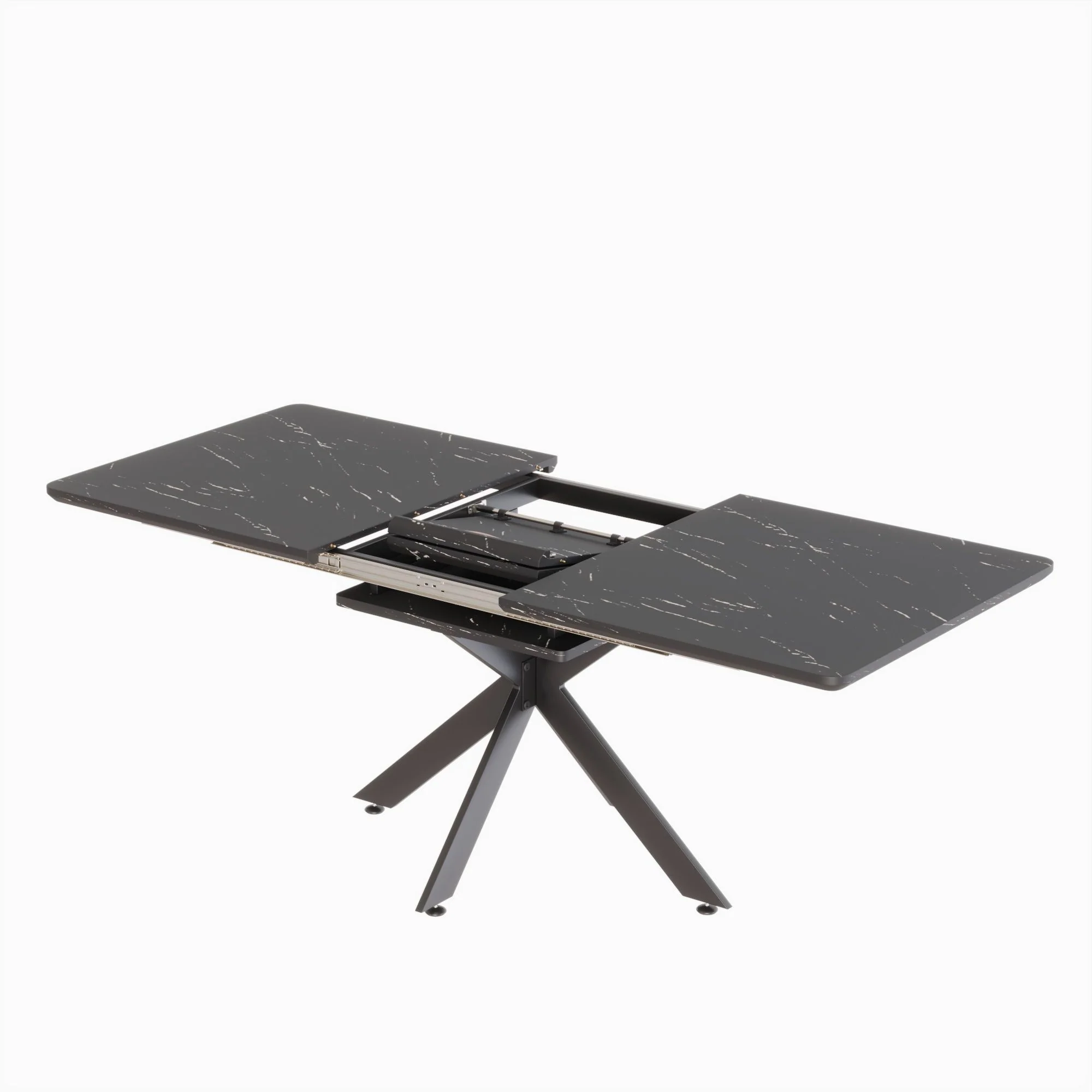 Modern Mid-Century Dining Table Set With Extendable Design - Image 4