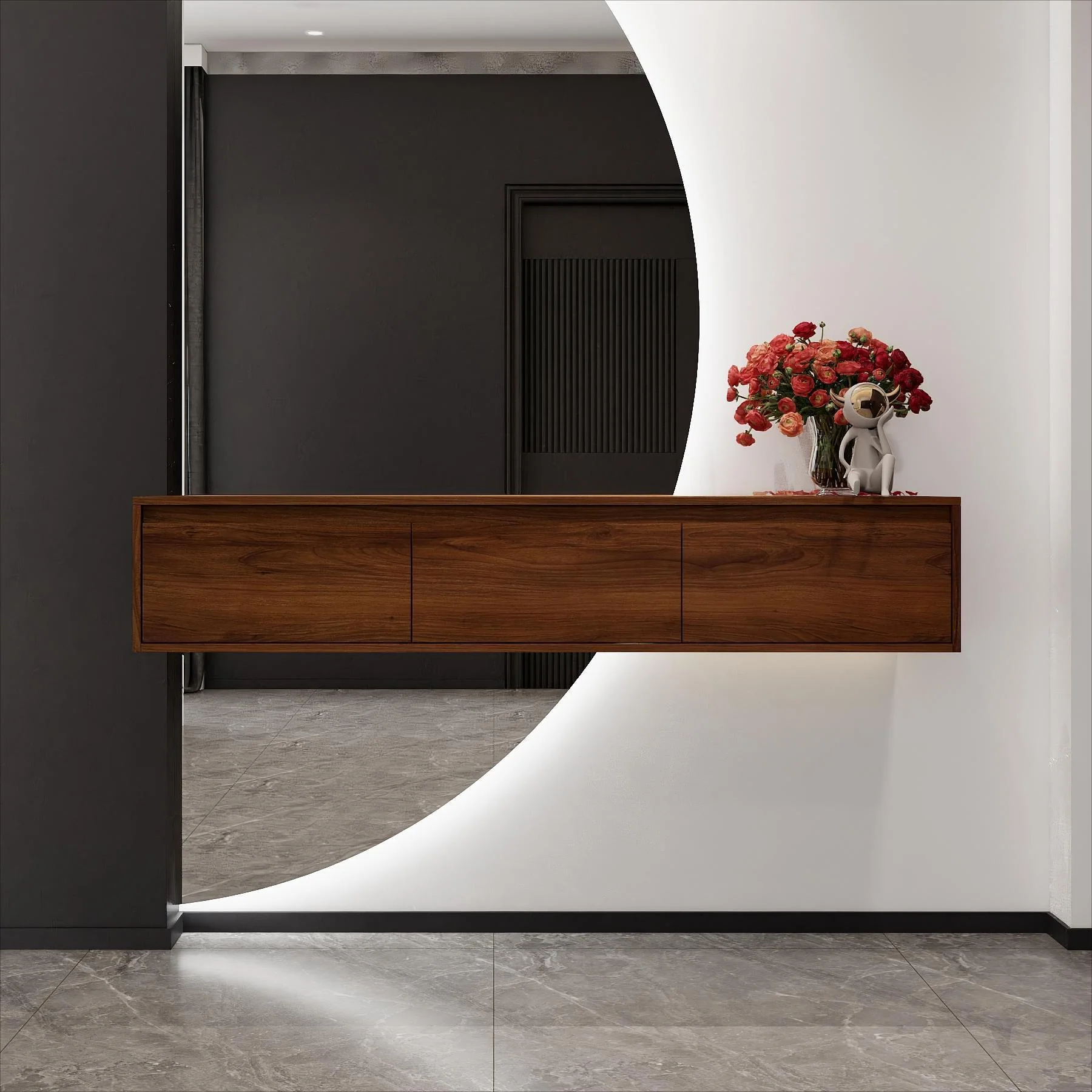Modern Minimalist Bathroom Cabinet With Soft Close Drawers And Floating Mounting Design - Image 16