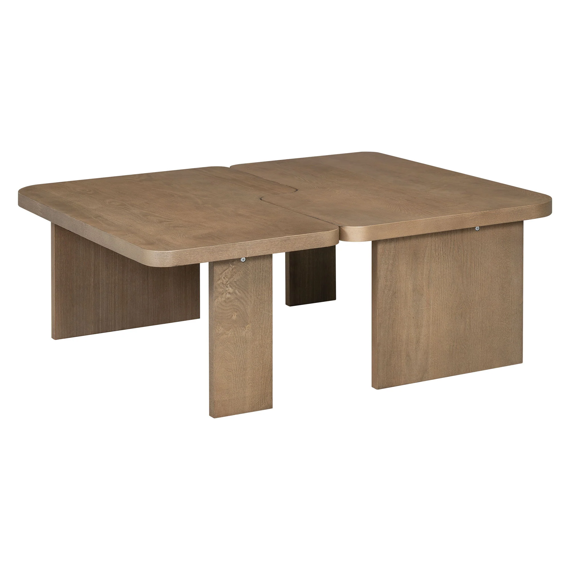 Modern Minimalist Coffee Table Set With Splicing Design - Image 20