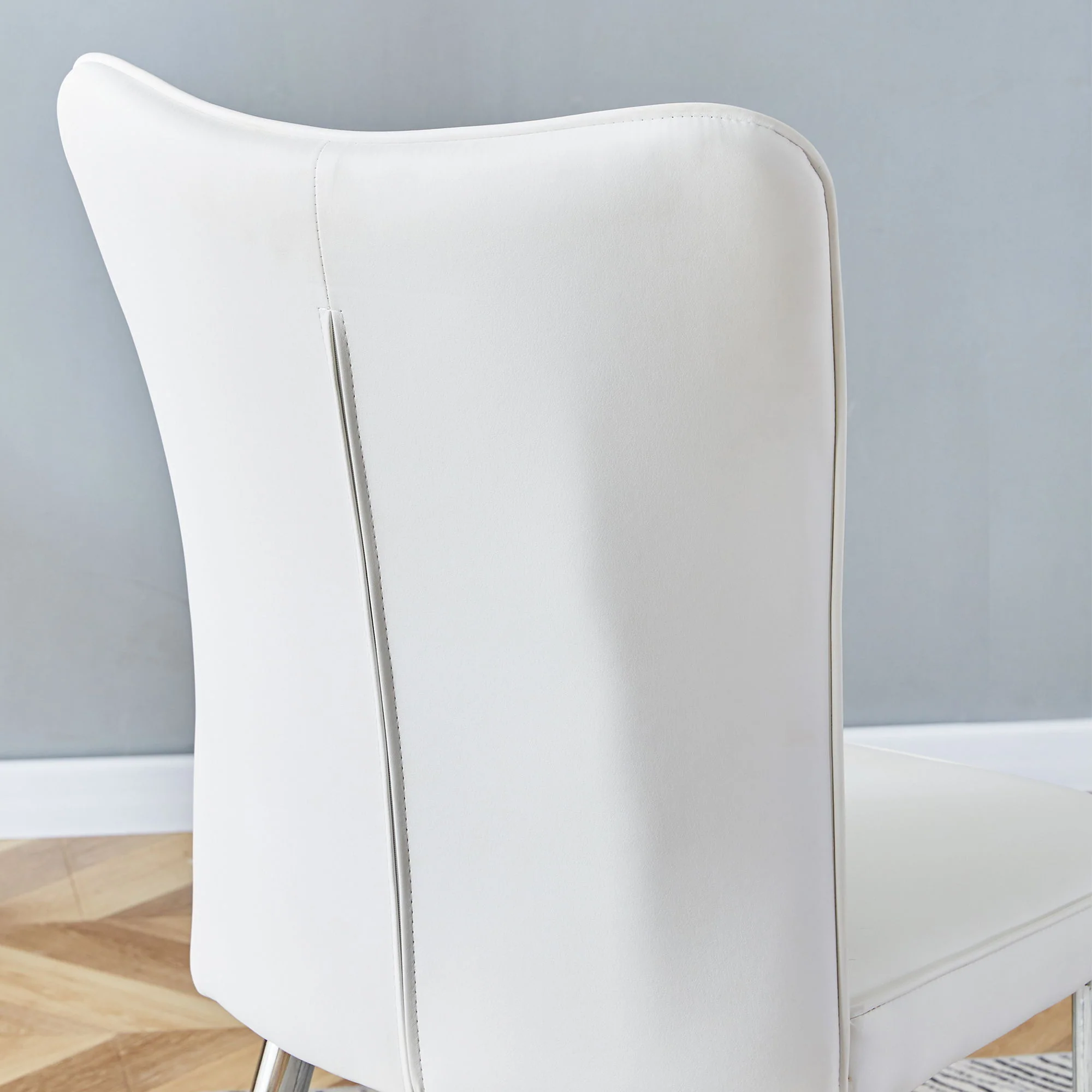 Modern Minimalist Dining Chairs With Metal Legs - Image 23
