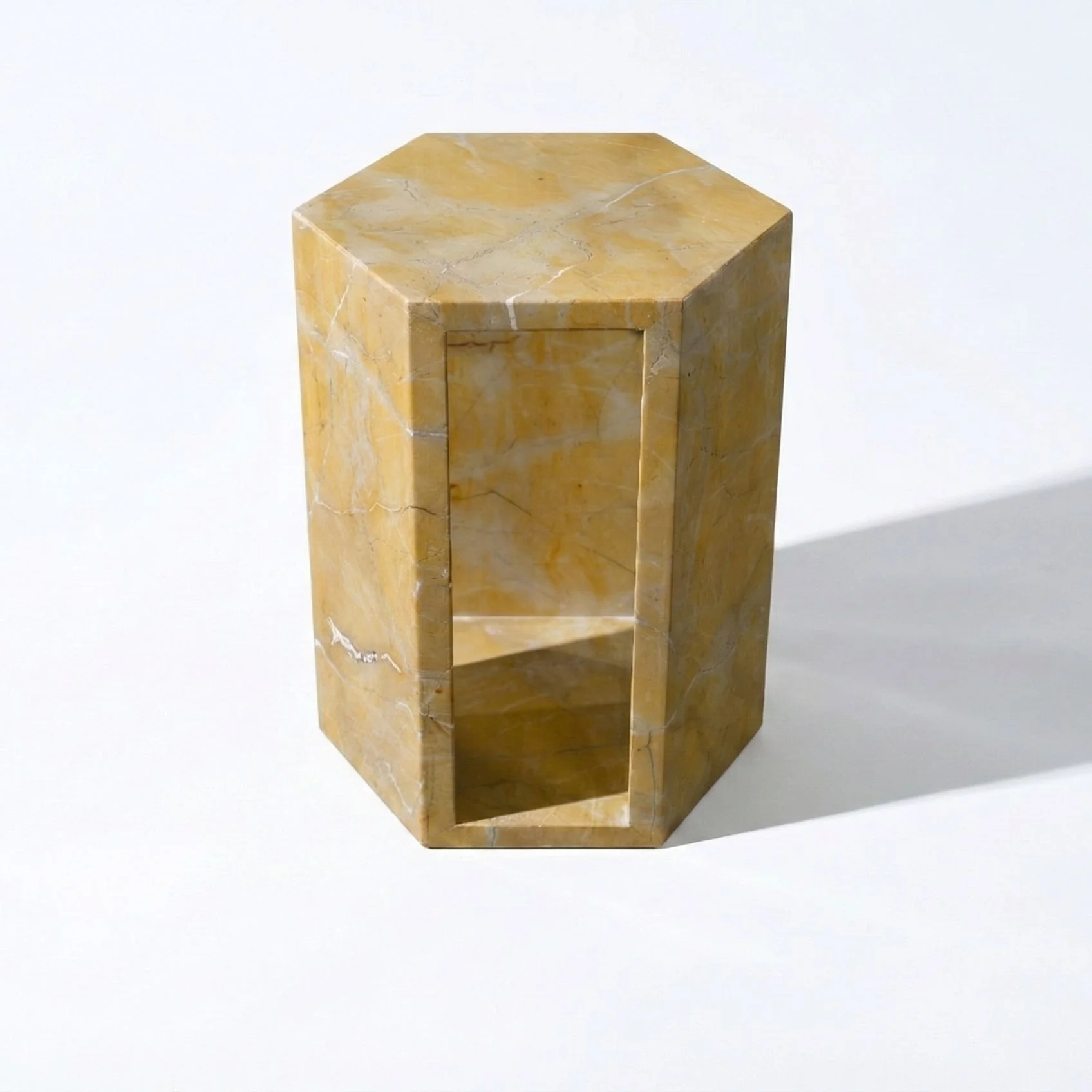 Modern Minimalist Hexagon Side Table - Image 19