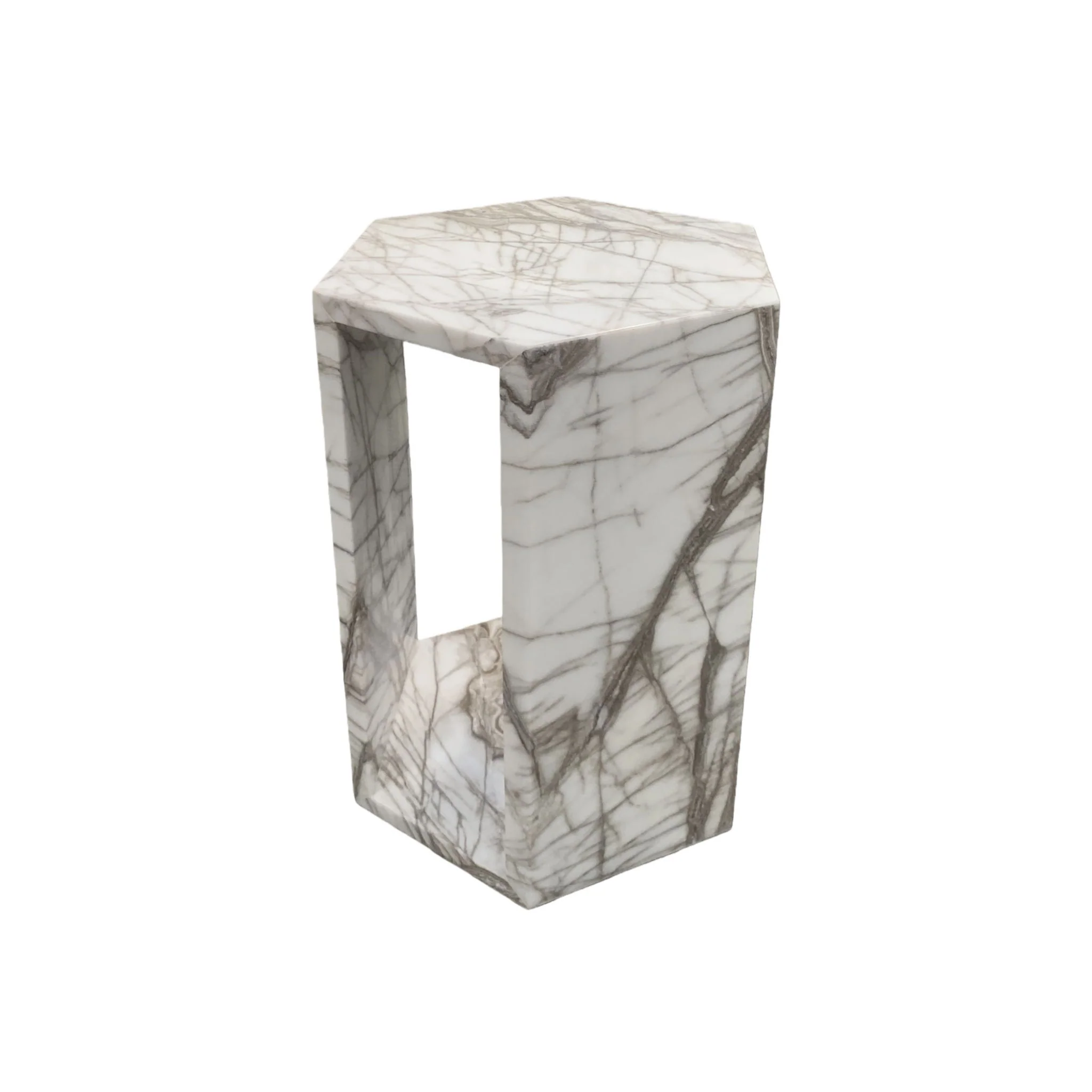 Modern Minimalist Hexagon Side Table - Image 39