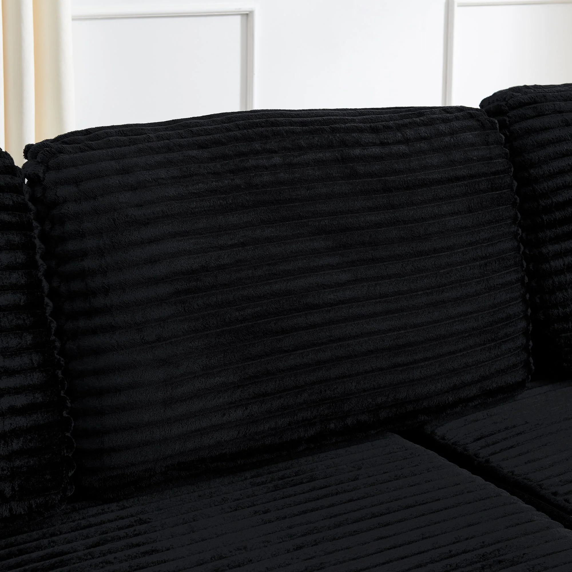 Modern Minimalist L Shape Modular Sectional Sofa, Couch - Image 28