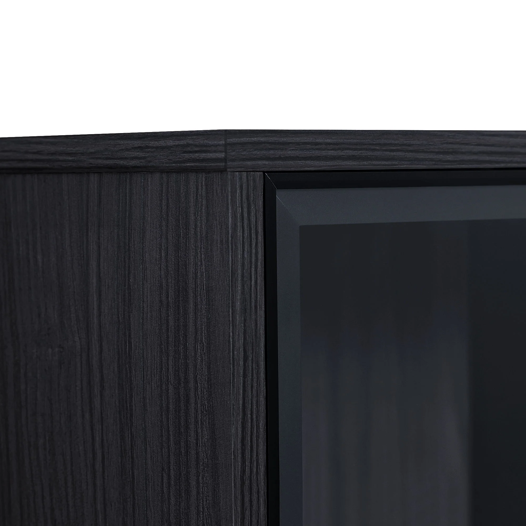 Modern Minimalist Style LED Curio Cabinet With Tempered Glass Door, Metal Legs - Image 13