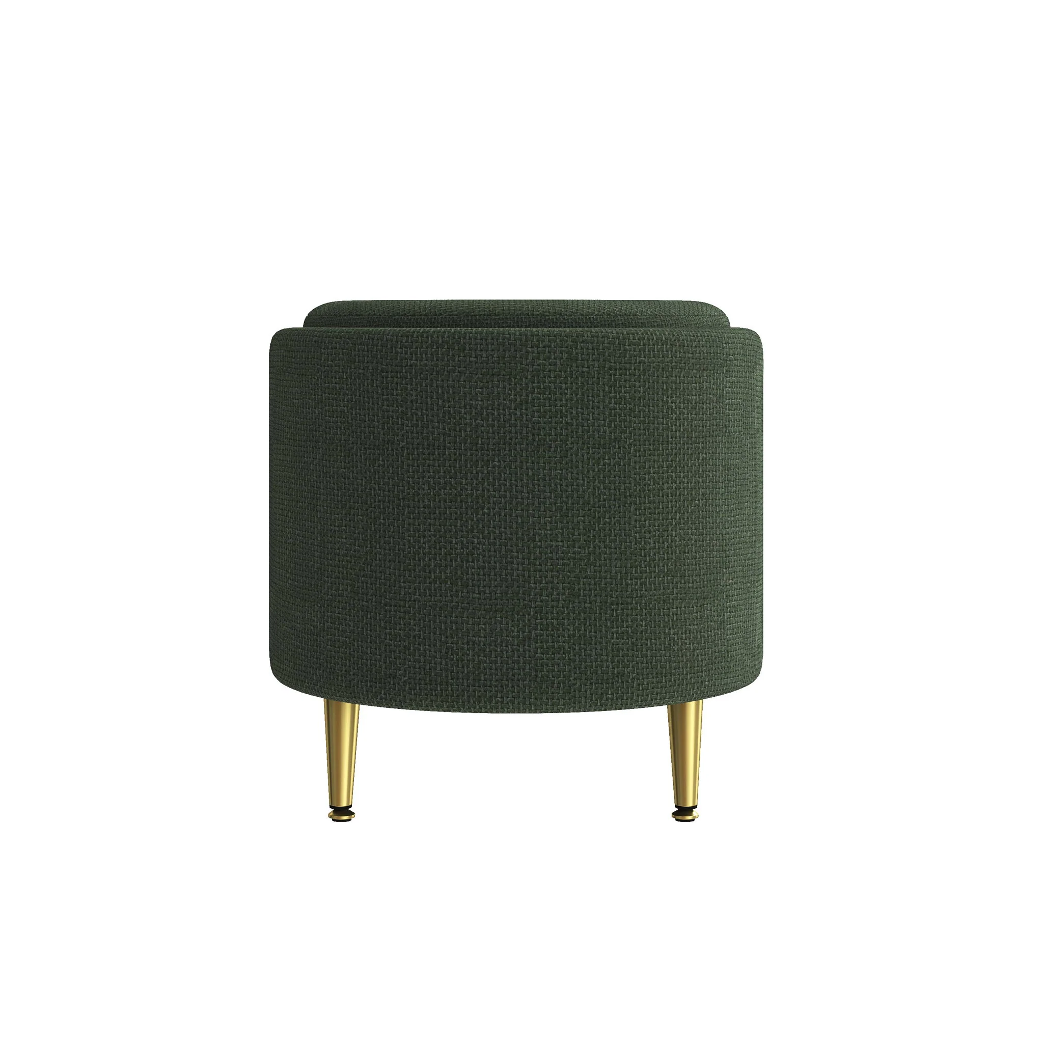 Modern Oval Storage Ottoman With Upholstery - Image 22