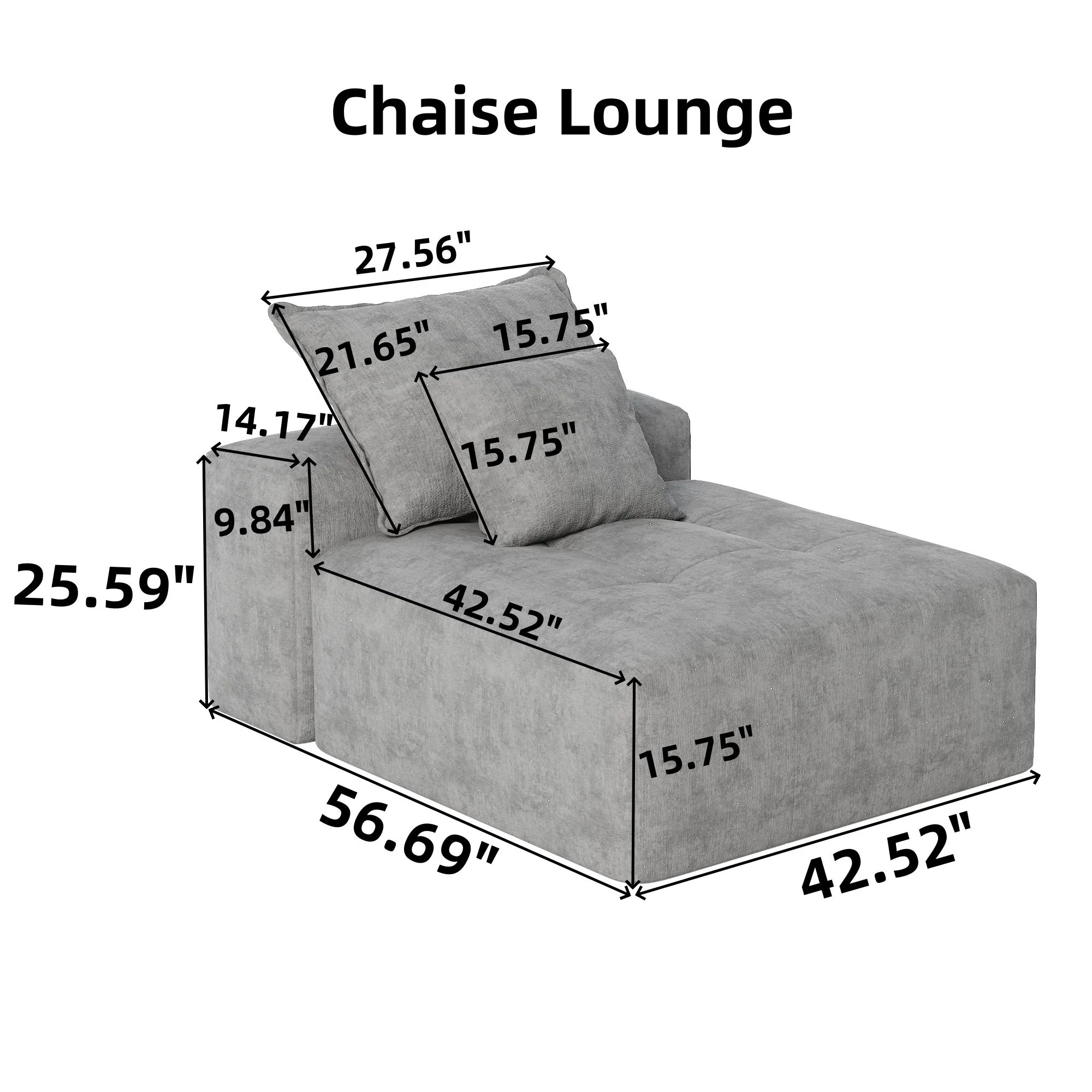 Modern Oversized Modular Sectional Sofa, Sparkling Fabric Soft Cushion Sofa With 2 Pillows - Image 13