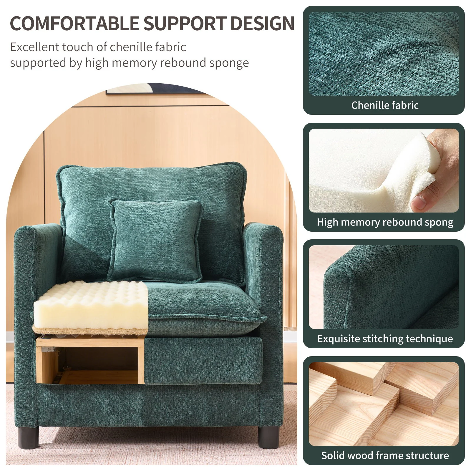 Modern Reading Armchair - Image 9