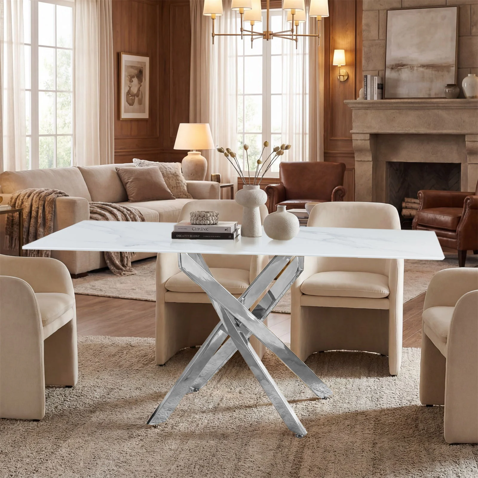 Modern Rectangular Table For Dining Room - Image 28