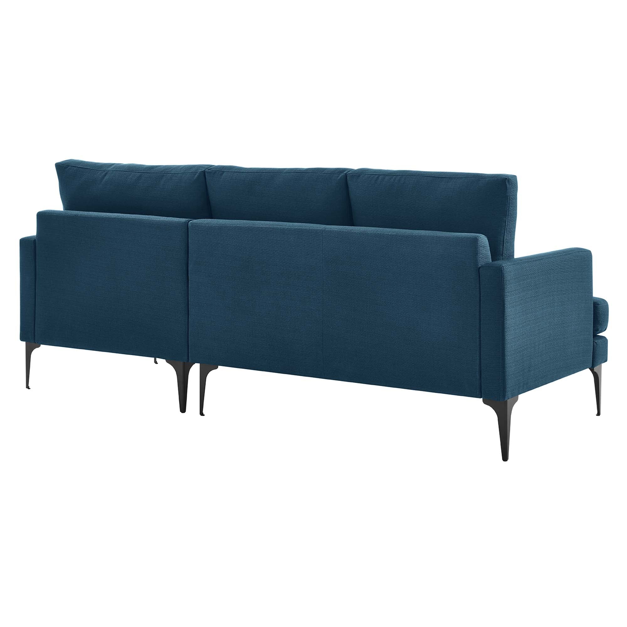 Modern Right-Facing Upholstered Fabric Sectional Sofa – 81 Inch - Image 5