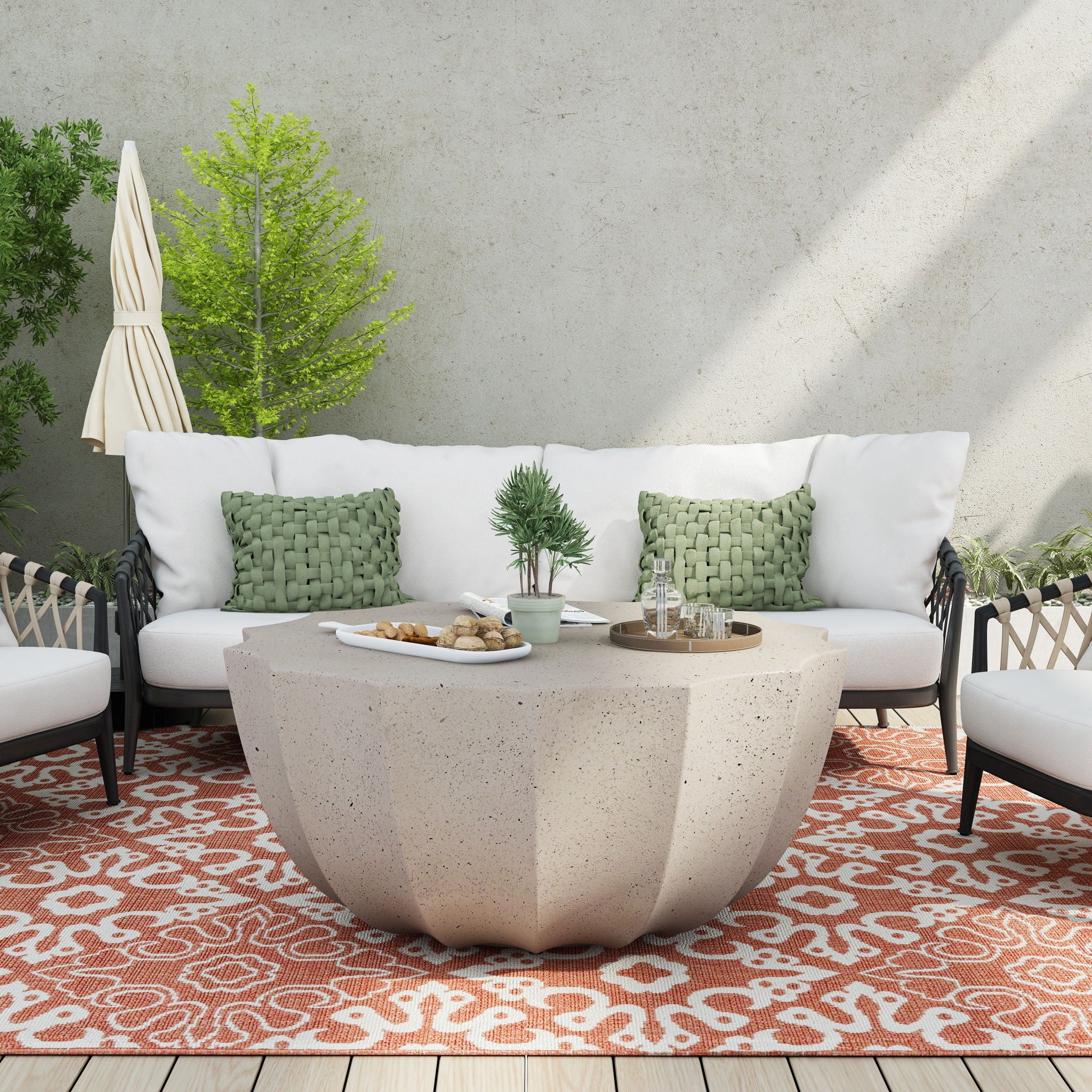 Modern Round Coffee Table For Indoor / Outdoor - Image 22