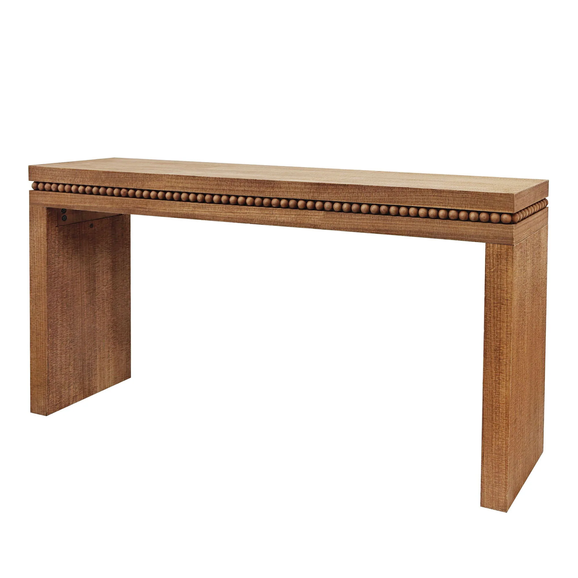 Modern Rustic Wood Table, Rectangular Living Room Center Table With Floating Top Design - Image 2