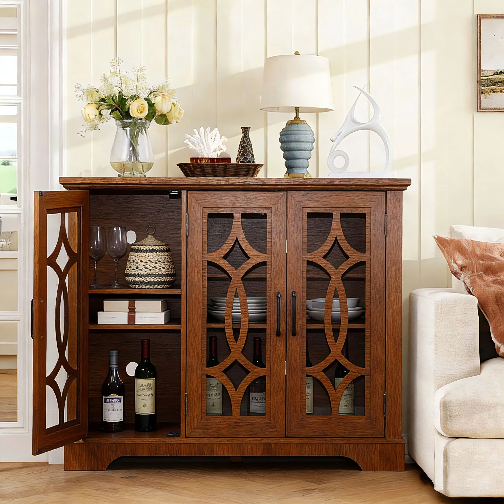 Modern Sideboard - Dark Oak - Image 3