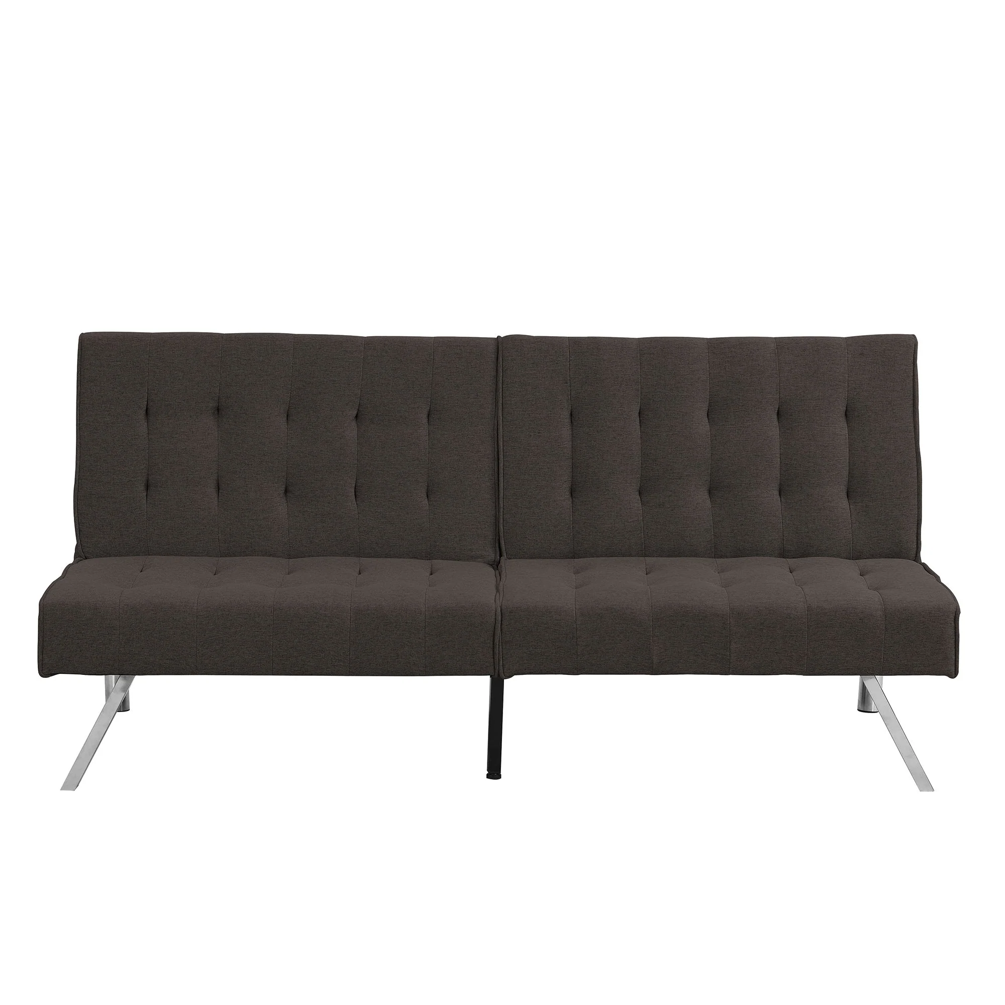 Modern Sofa Bed With Wood Frame And Stainless Legs - Image 4