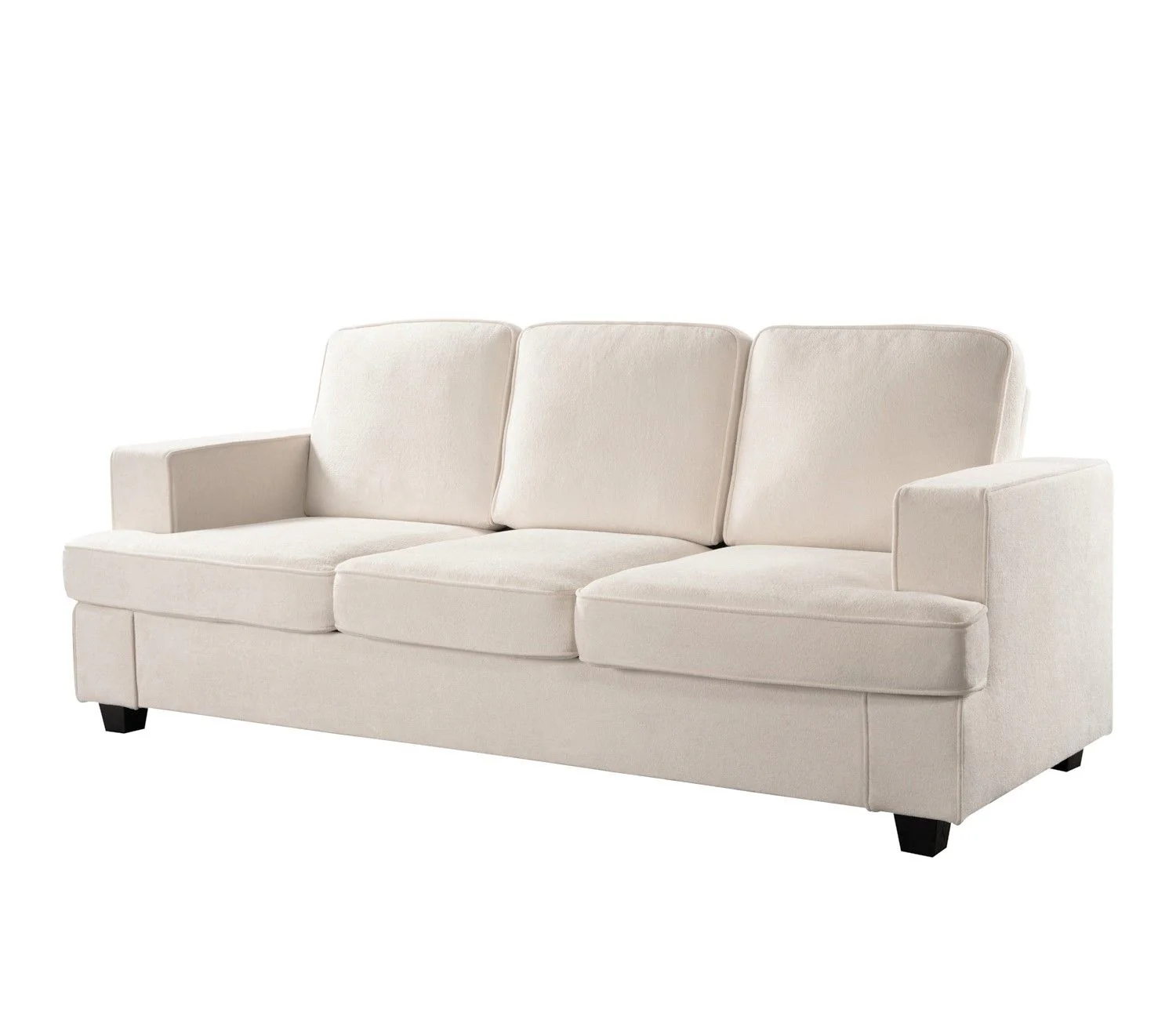 Modern Sofa, Comfortable 3 Seater Couch With Deep Seating, Loose Back Cushions, Wide Arms - Image 35