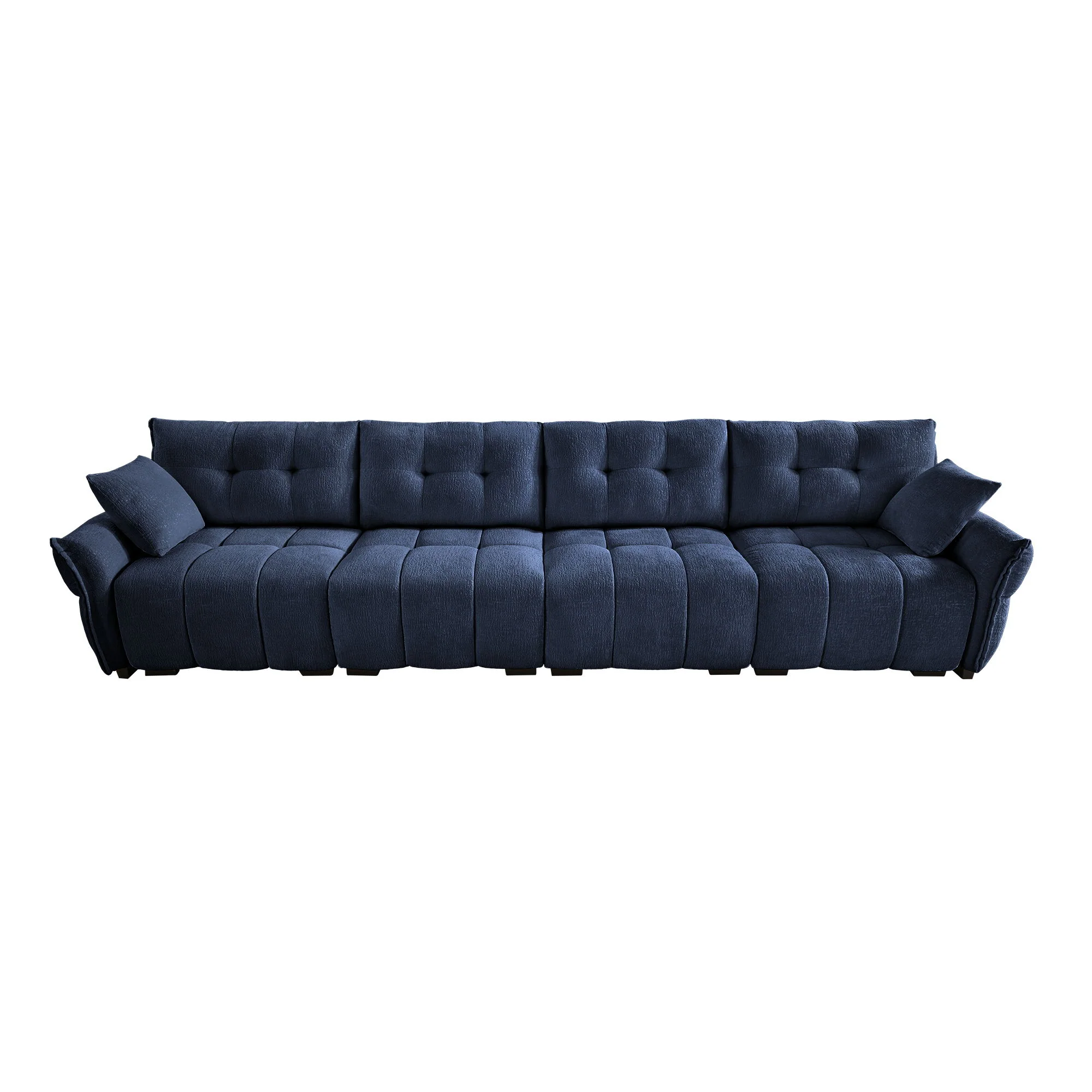 Modern Sofa & Pillows, Textured Cover, High Rebound Cushions - Image 22