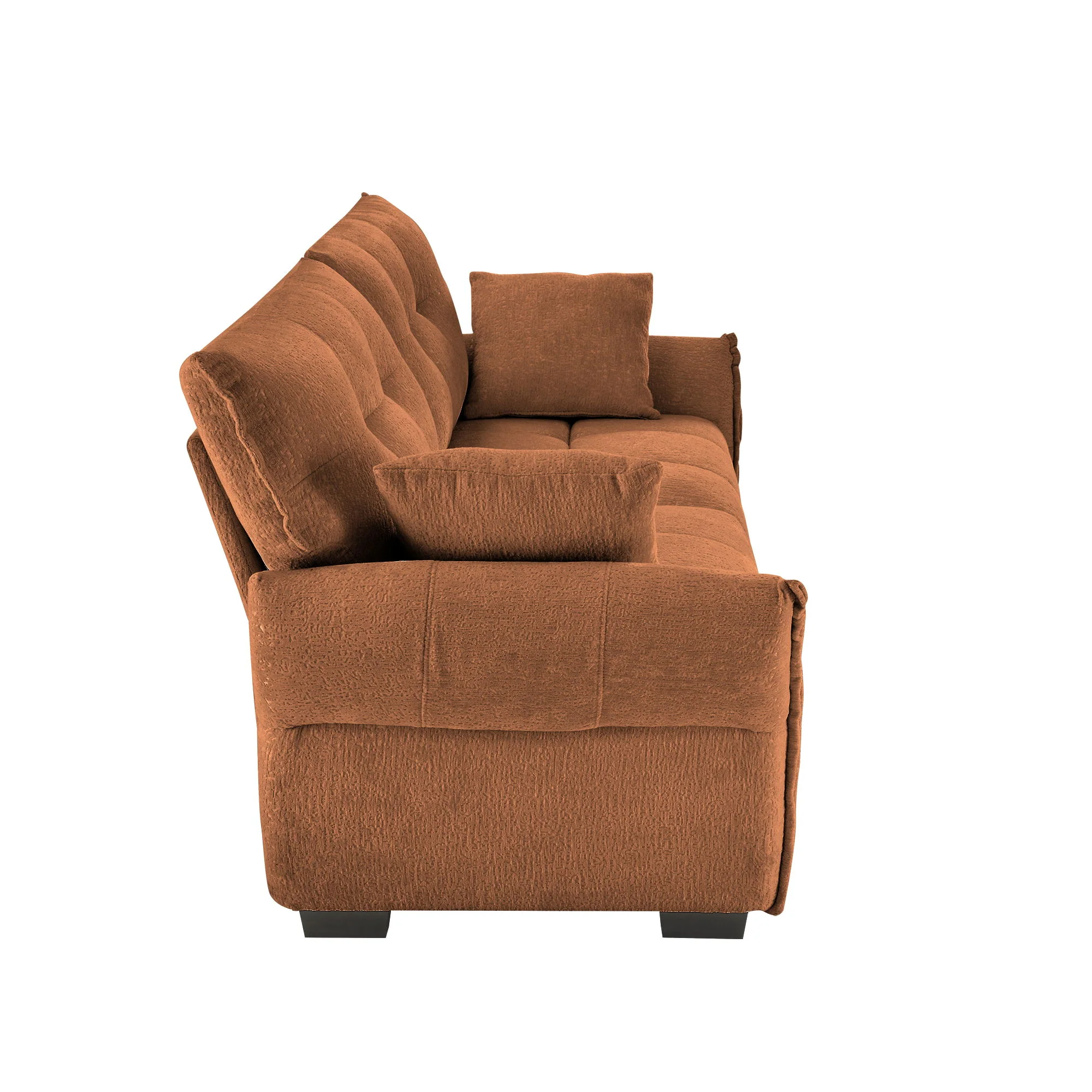 Modern Sofa & Pillows, Textured Cover, High Rebound Cushions - Image 38