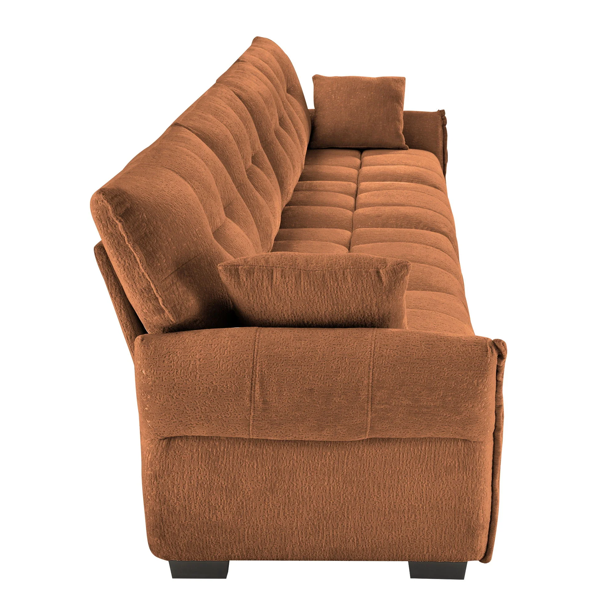 Modern Sofa & Pillows, Textured Cover, High Rebound Cushions - Image 64