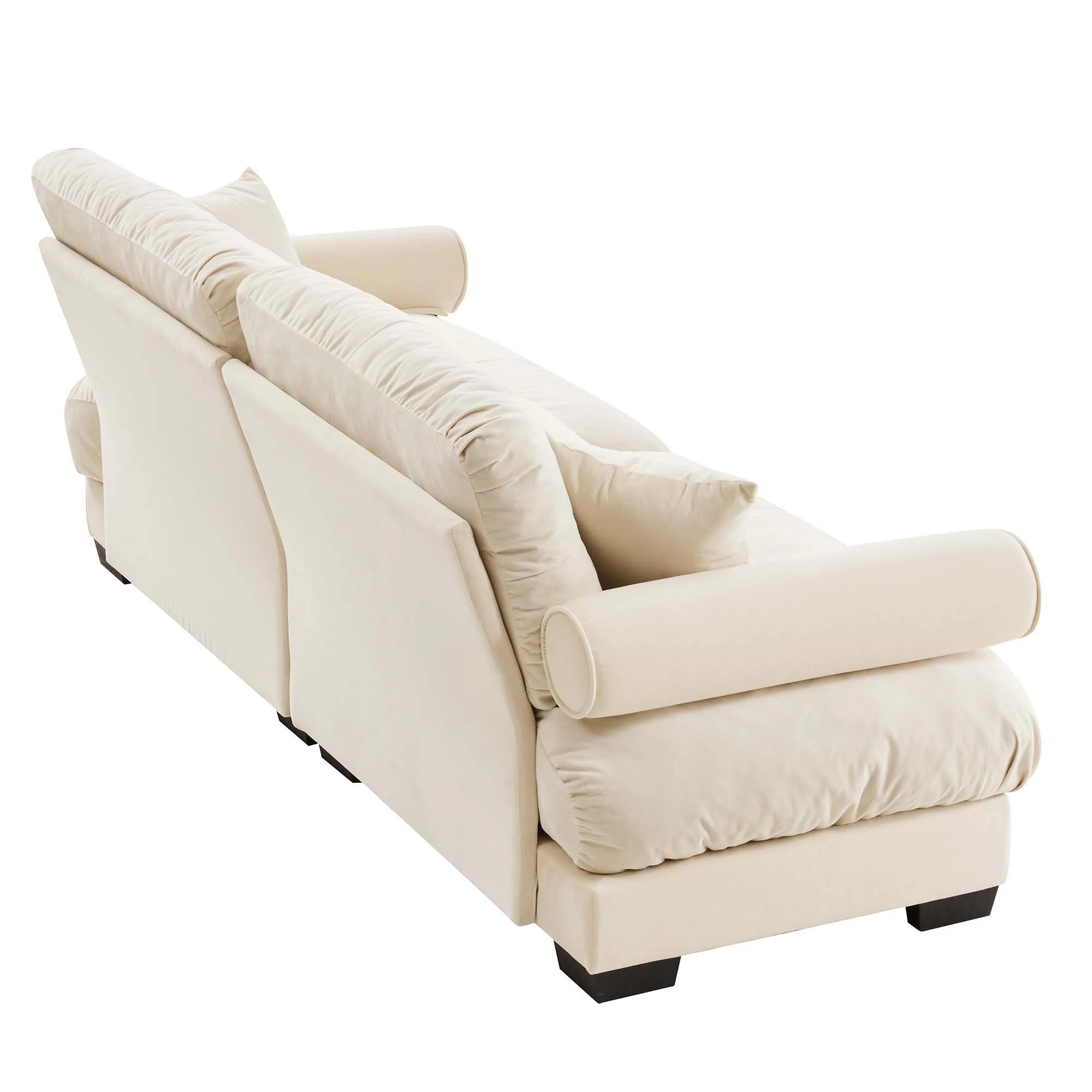 Modern Sofa With Bolstered Armrests And Pillows - Image 11