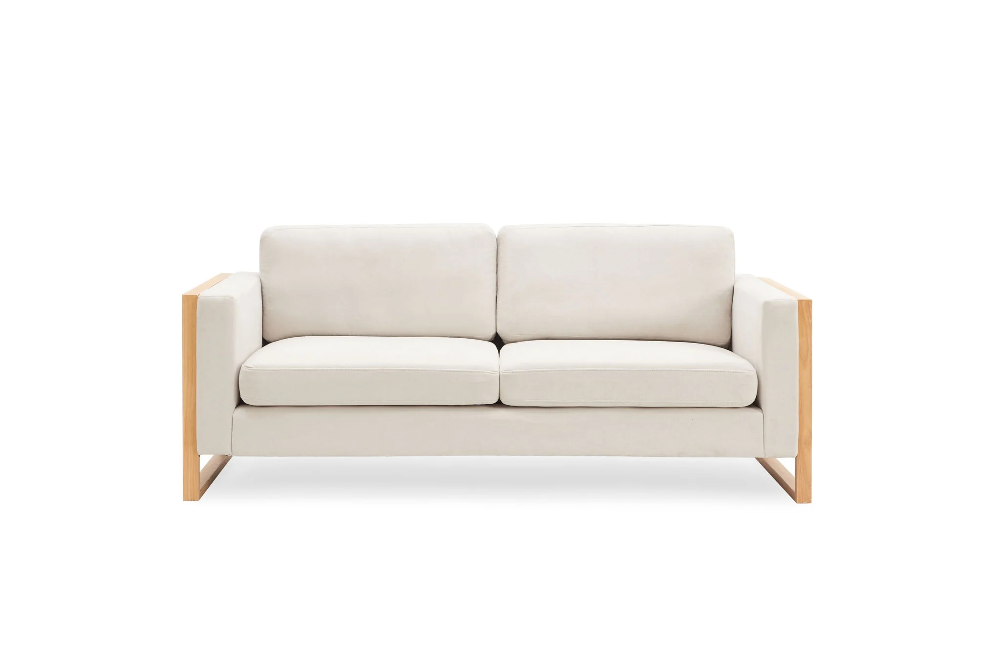 Modern Sofa With Solid Wood Legs, 3 Seater - Image 8