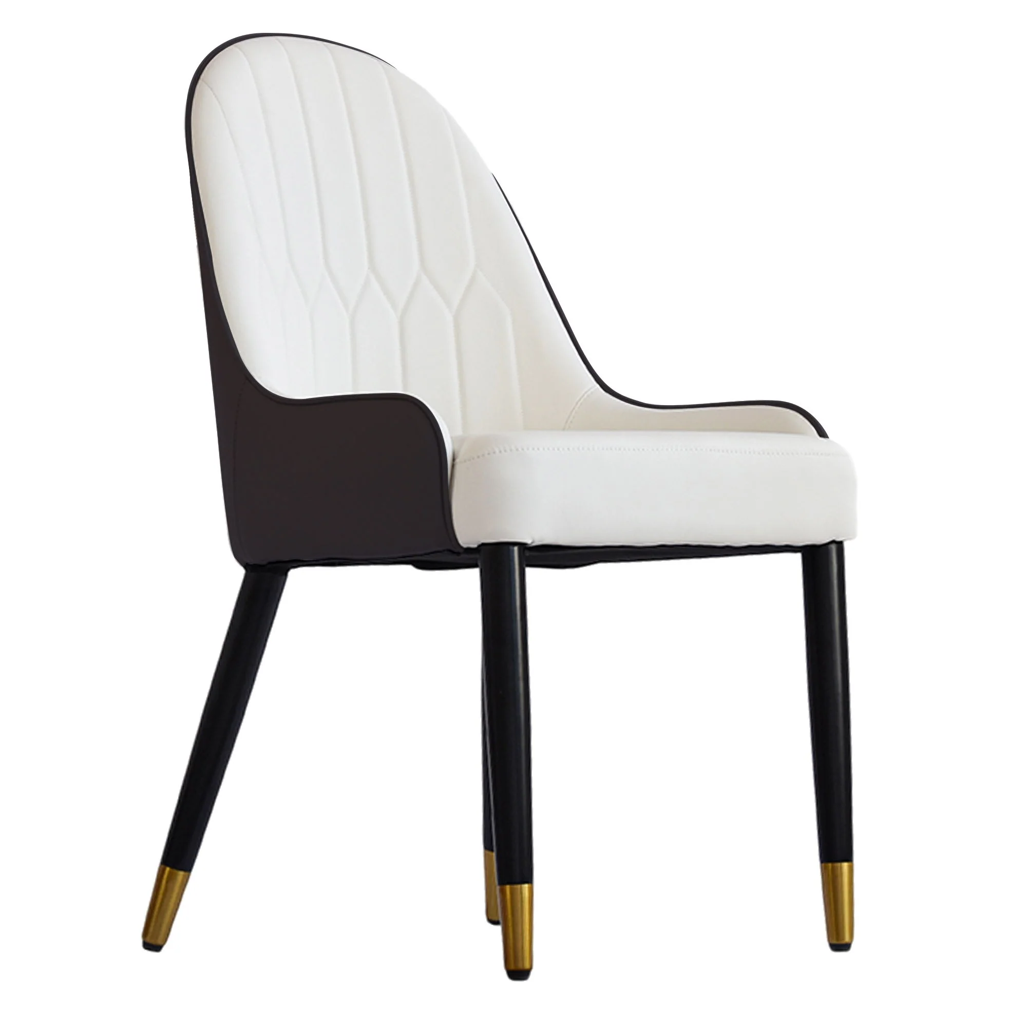 Modern Sponge-Filled Dining Chair, Solid Wood Metal Legs, Suitable For Restaurants, Living Rooms And Rooms (Set of 2) - Image 8