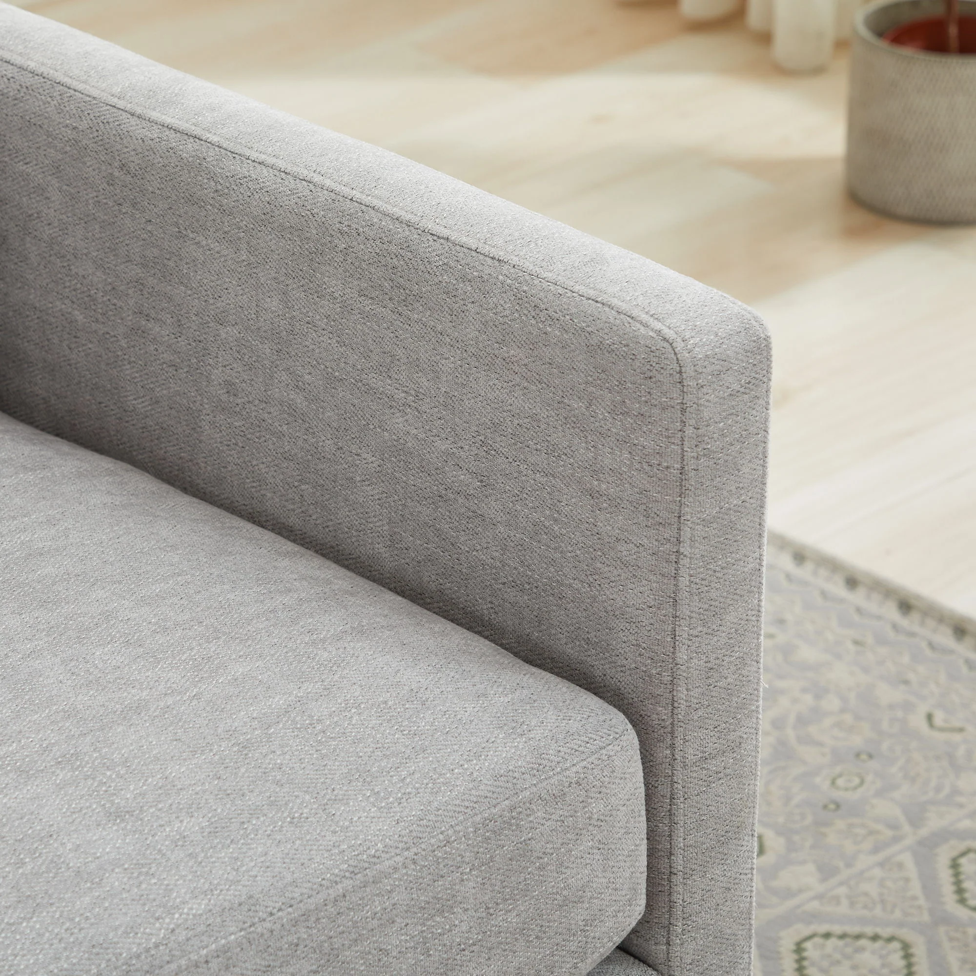 Modern Square Upholstered Swivel Accent Chair With Metal Base - Image 25
