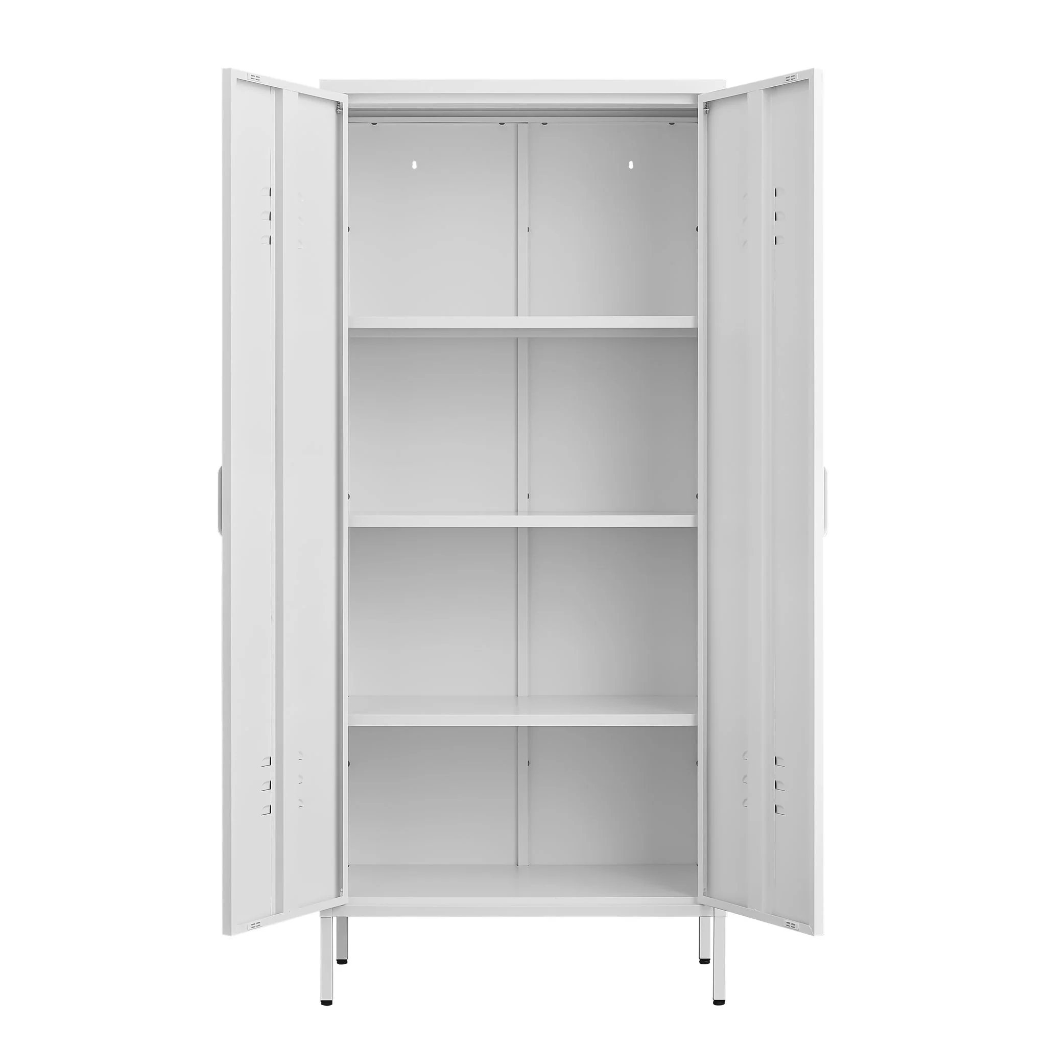 Modern Storage Cabinet With Adjustable Shelves, Magnetic Door Stopper - Image 12