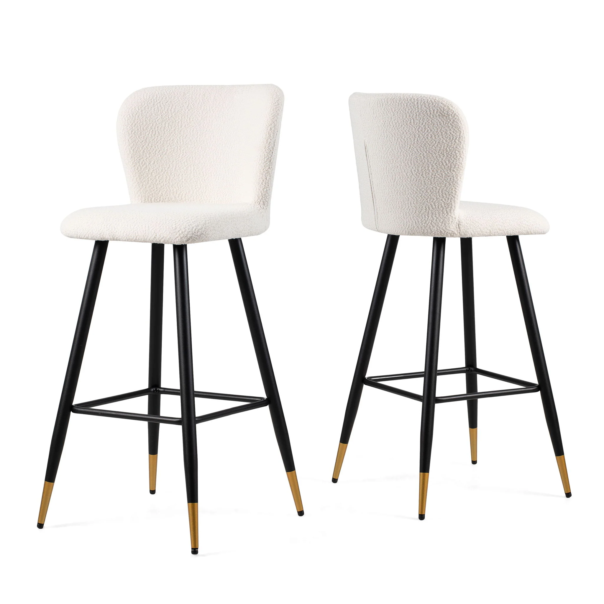 Modern Style Barstool, Tipped Ends, Suitable For Various Decoration Styles - White - Image 8