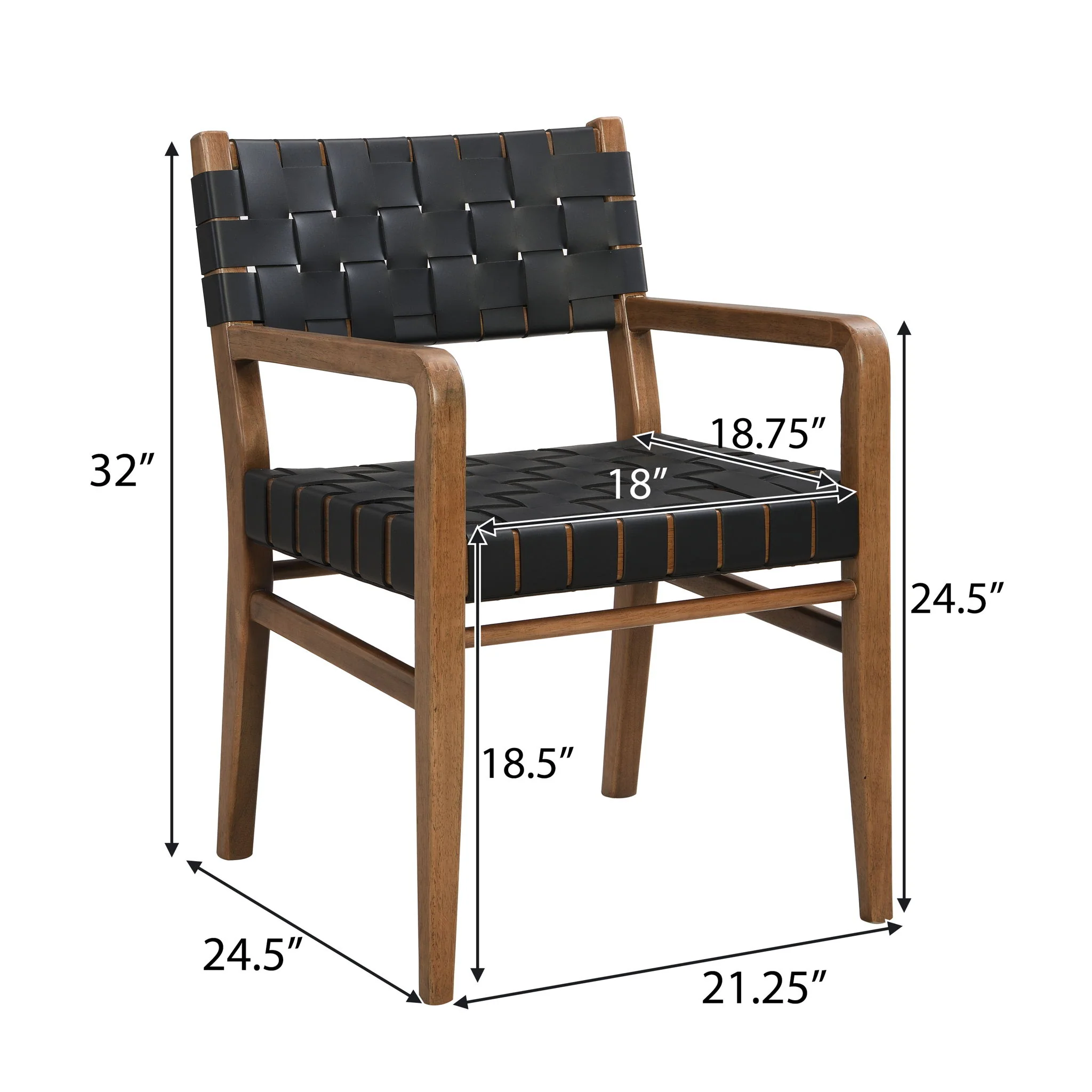Modern Style Dining Chair With Upholstery - Image 9