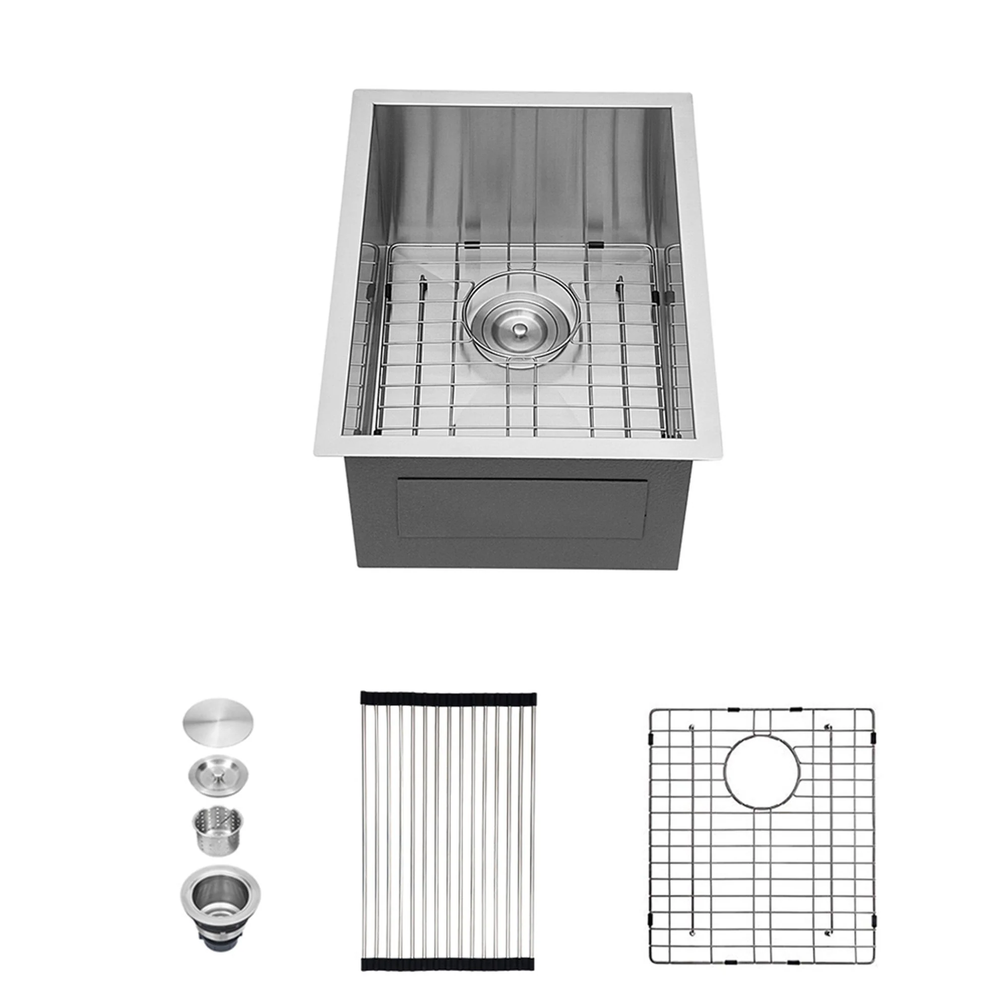 Modern Style Undermount Sink With Stainless Steel, Deep Single Bowl - Image 3