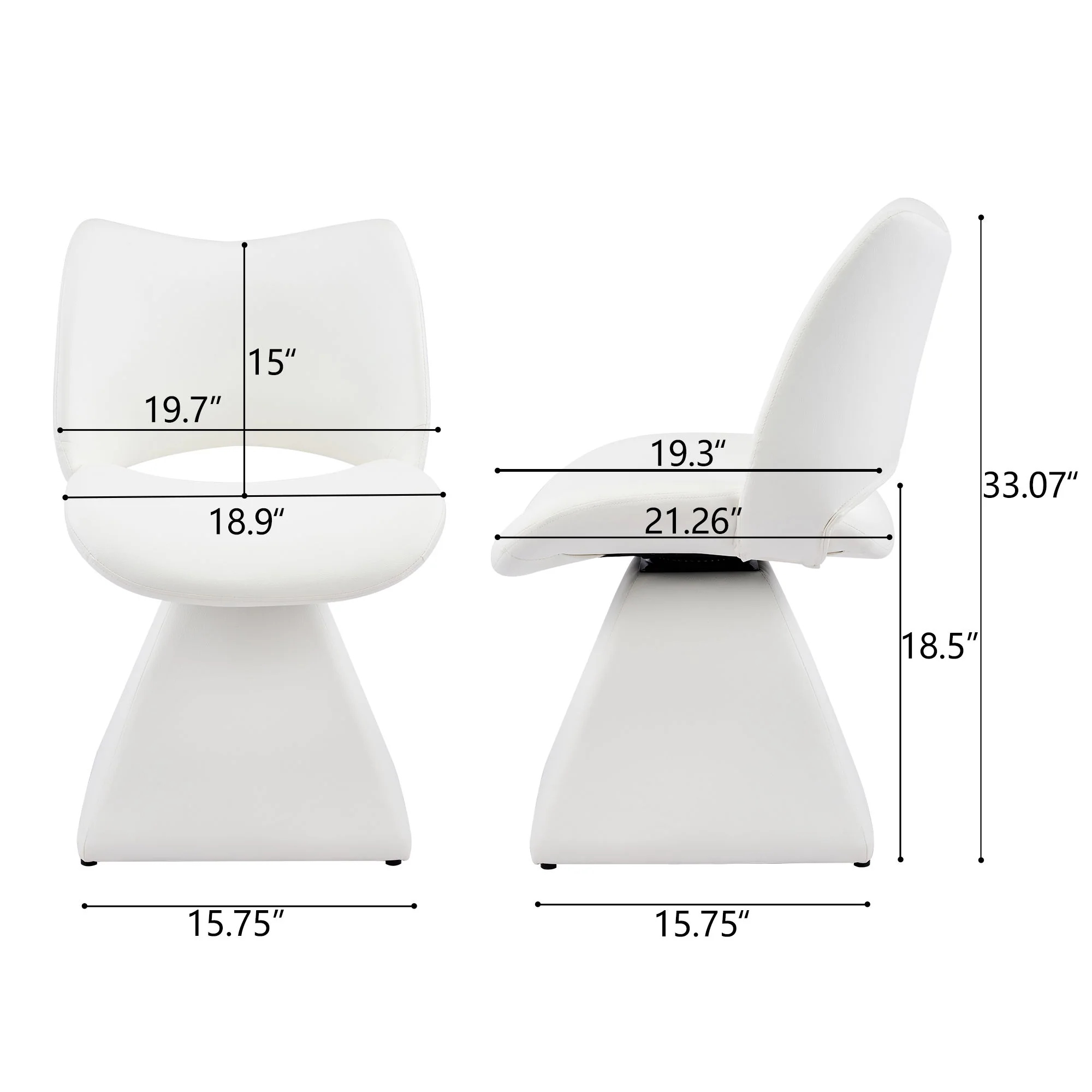Modern Swivel Dining Chair With High Back - Image 13
