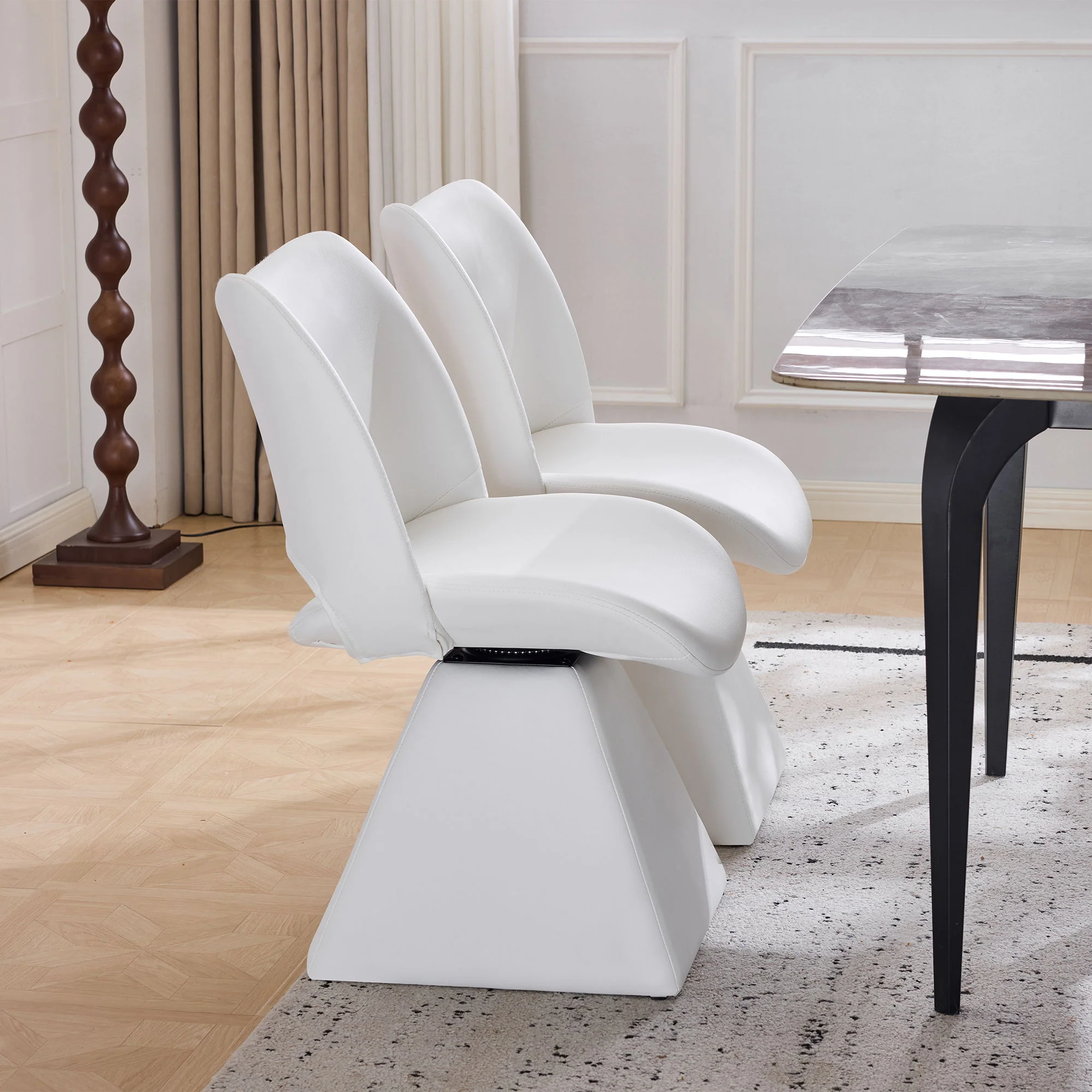 Modern Swivel Dining Chair With High Back - Image 26