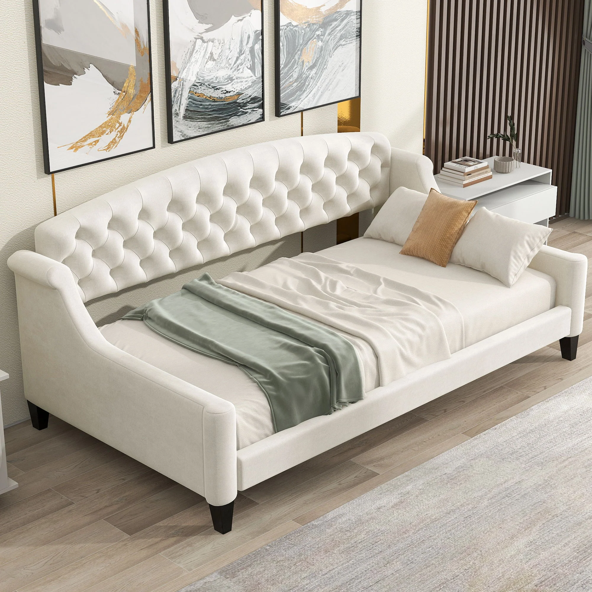 Modern Tufted Button Daybed - Image 19