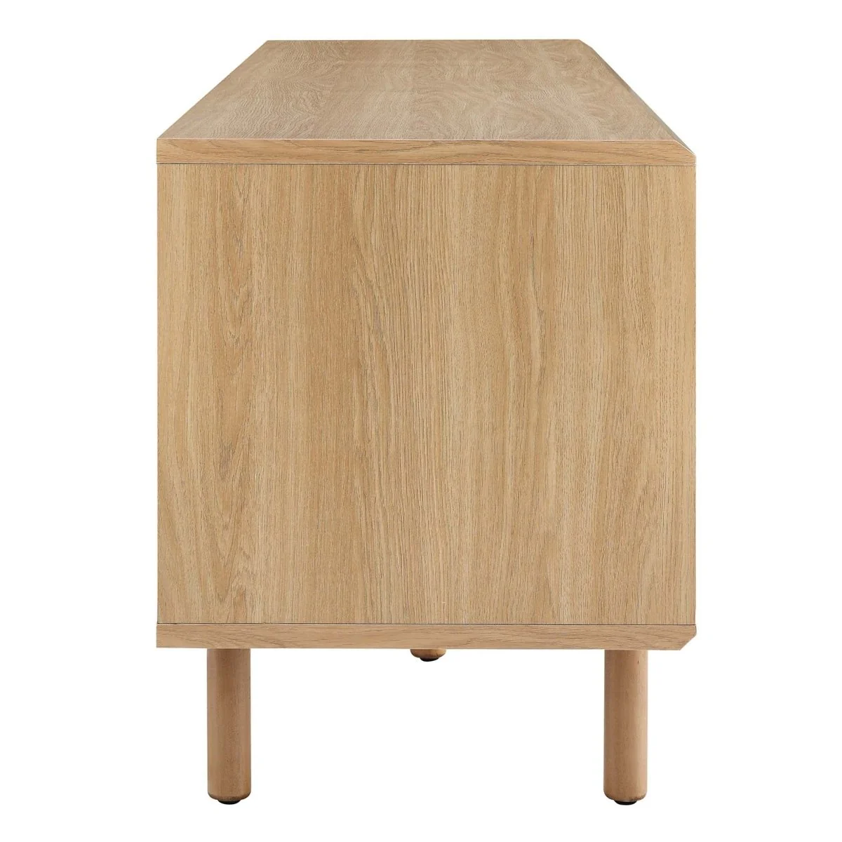 Modern TV and Vinyl Record Stand with Mesh Sliding Doors 67 Inch - Image 15