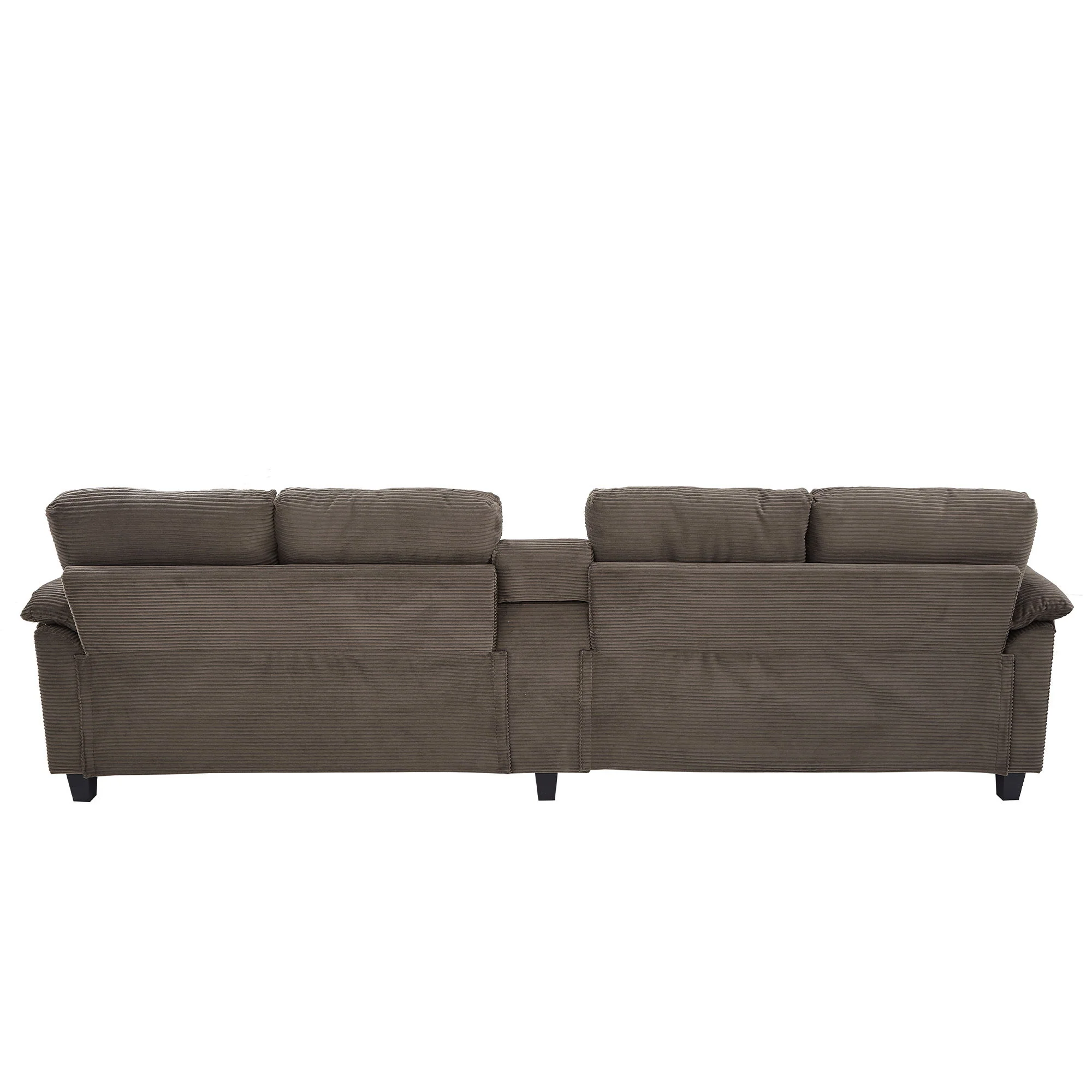 Modern U-Shaped Sectional Sofa With Storage Ottomans - Image 23
