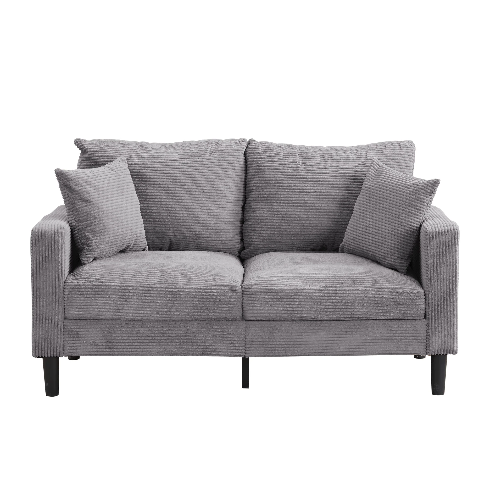 Modern Upholstered 2 Piece Sofa Set With 3 Seater And 2 Seater - Image 21