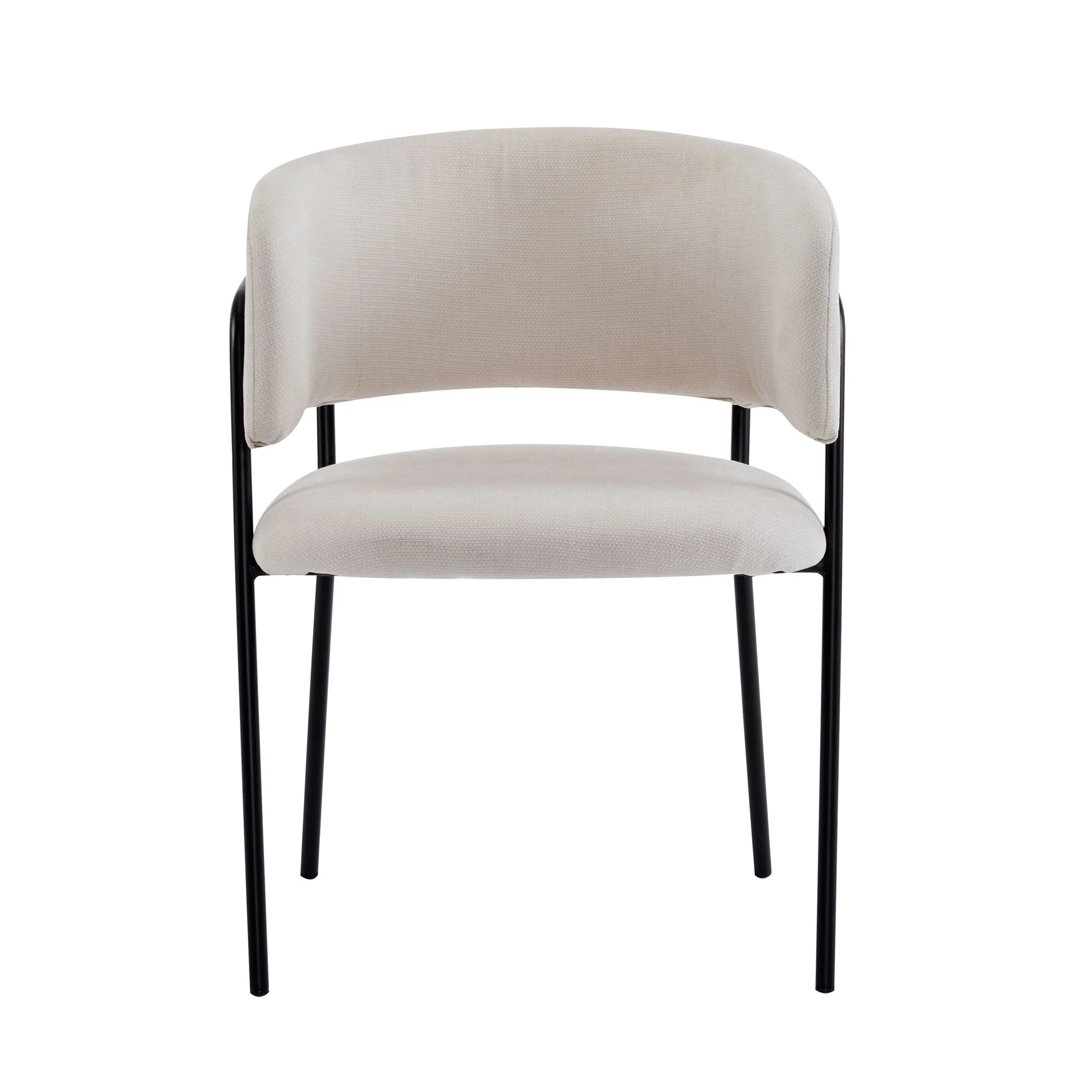 Modern Upholstered Arm Dining Chair Set - Image 14