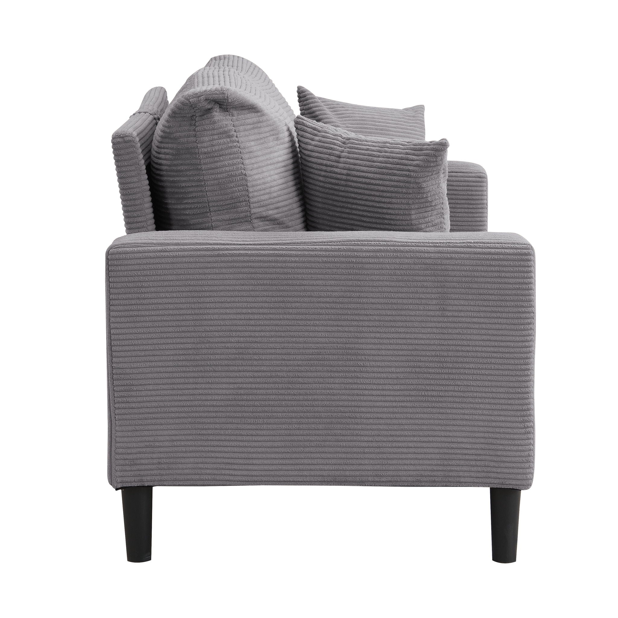 Modern Upholstered Loveseat Sofa, High Resilience - Image 7