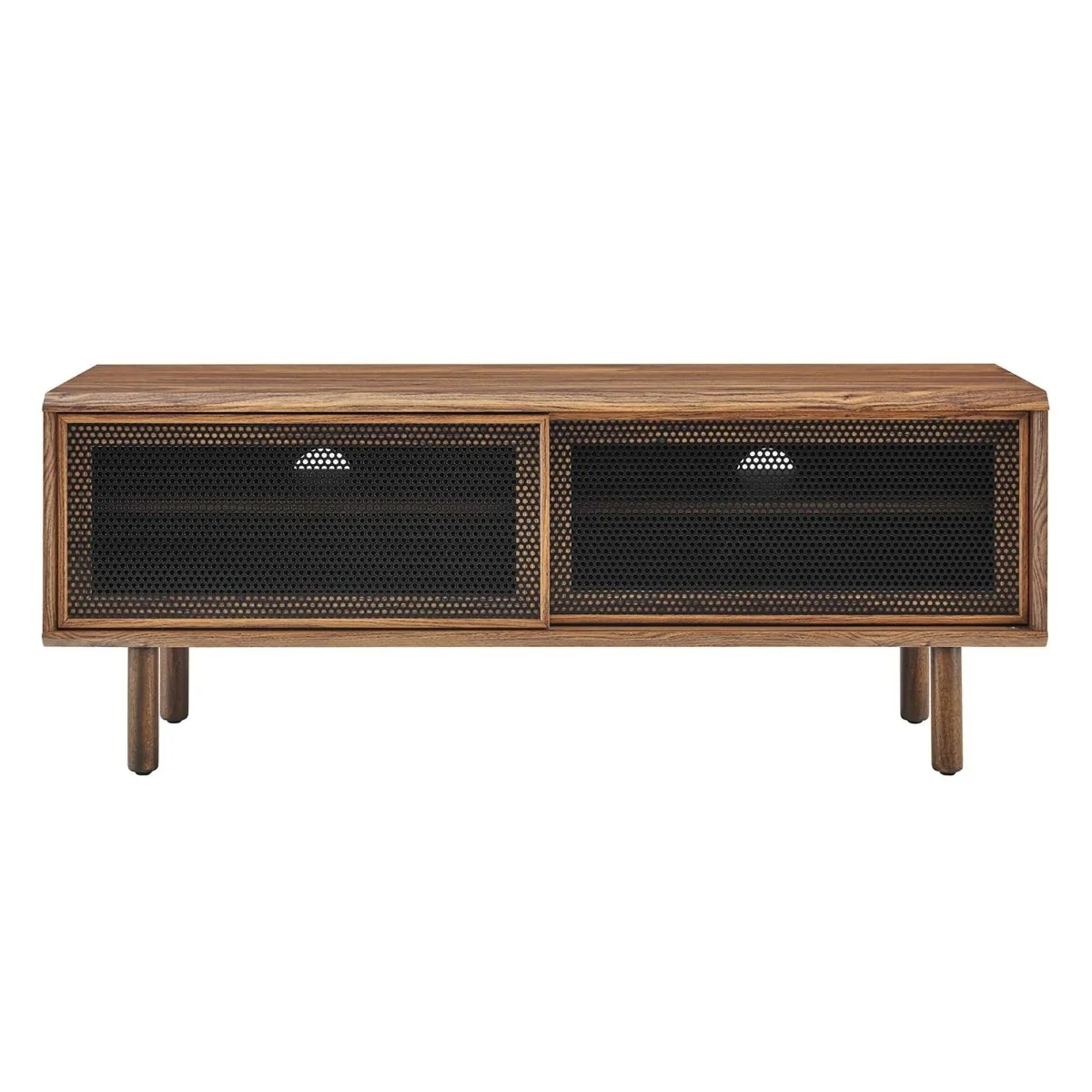 Modern Urban TV Stand with Mesh Sliding Doors 47 Inch - Image 24
