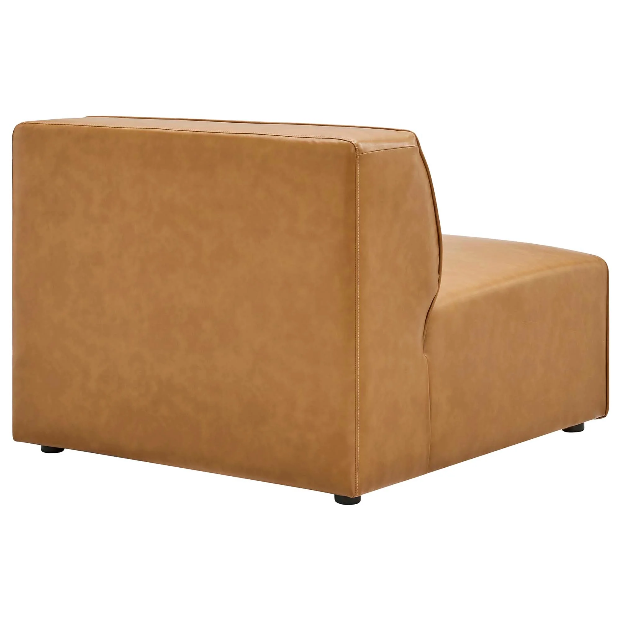 Modern Vegan Leather Armless Chair – 35 Inch - Image 10