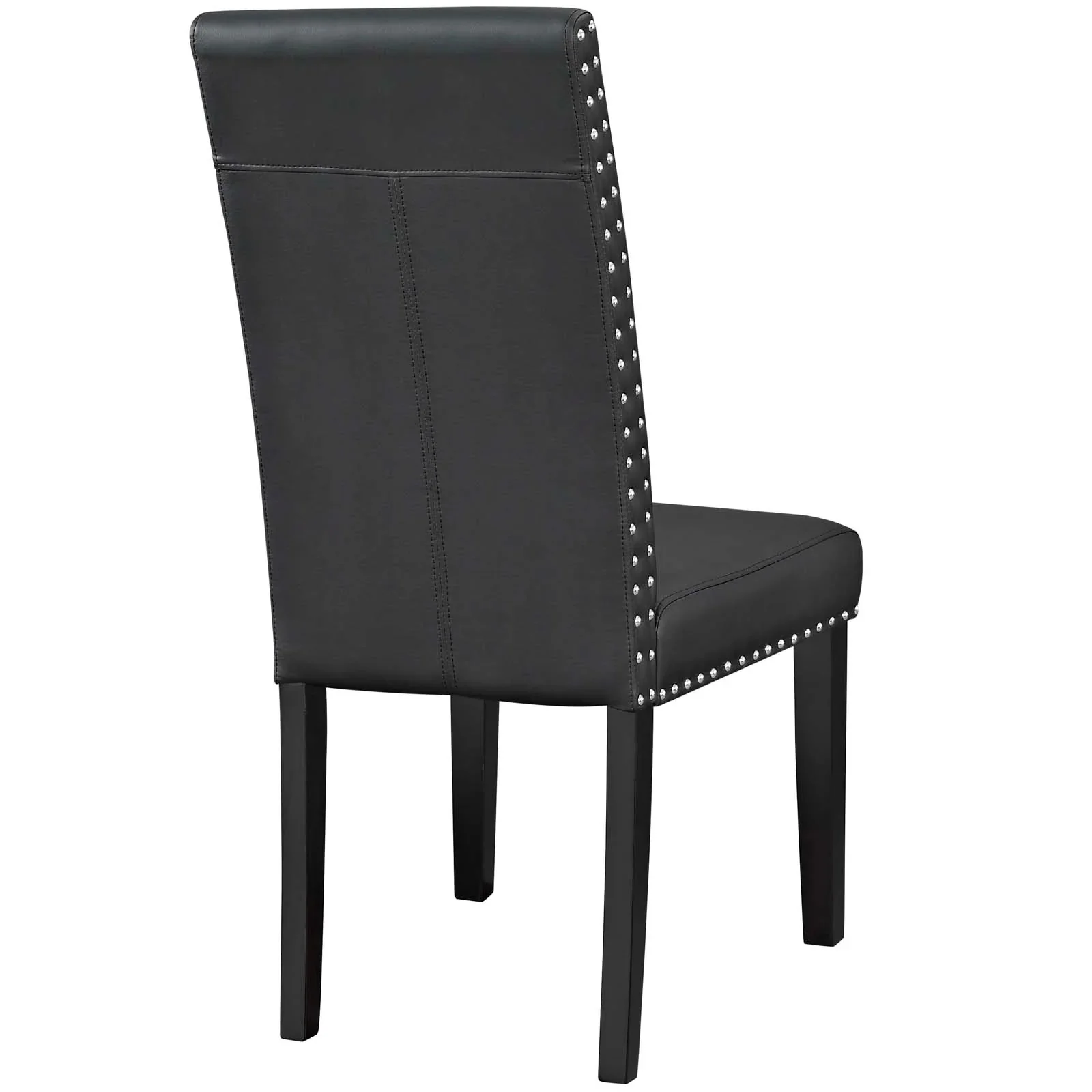 Modern Vinyl Upholstered Dining Side Chairs Set of 2 - Image 4